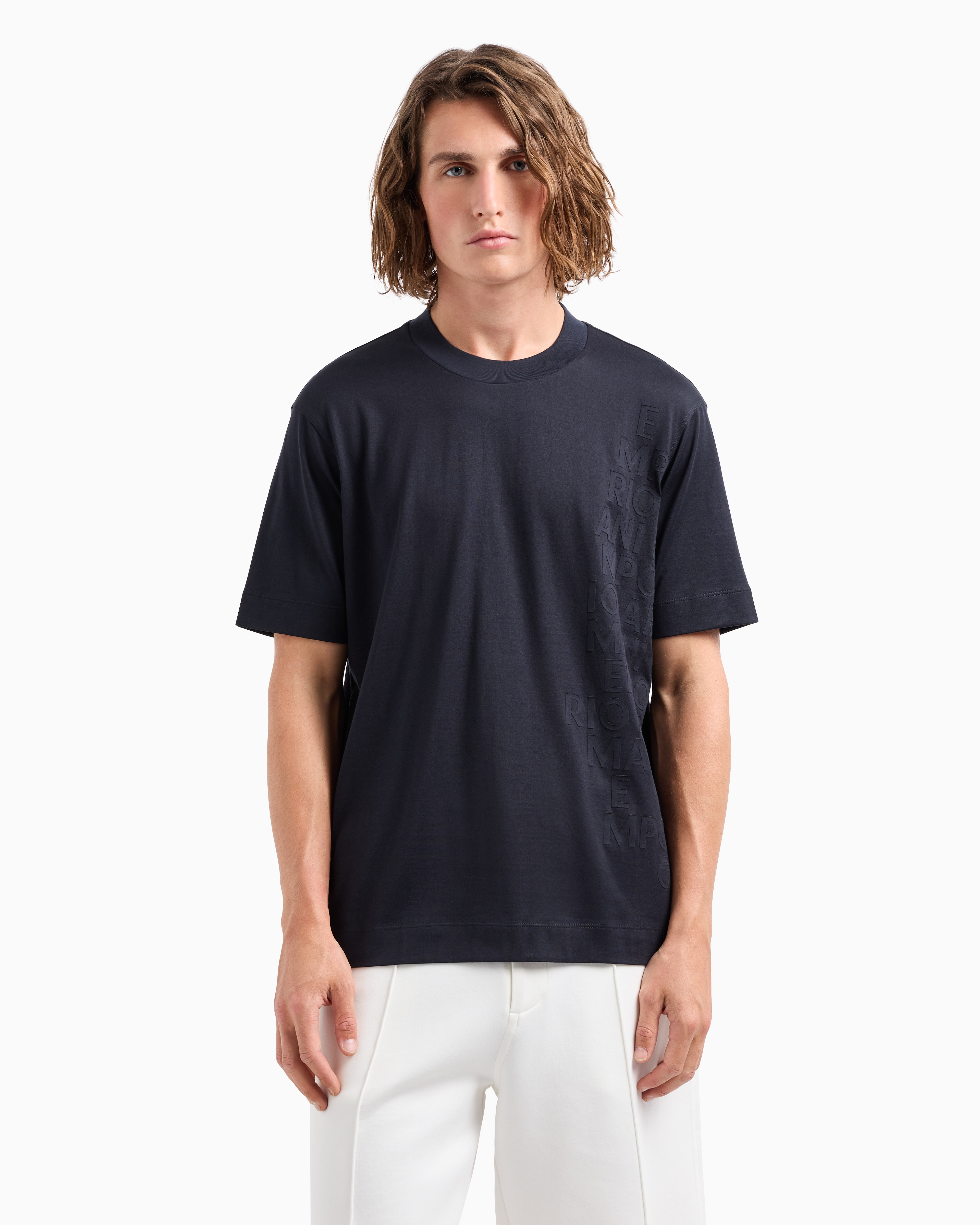 Tシャツ・カットソー Giorgio Armani Dove Grey Satin T-Shirt Amazon.co.jp: [Giorgio Armani] (ジョルジオアルマーニ) クルー