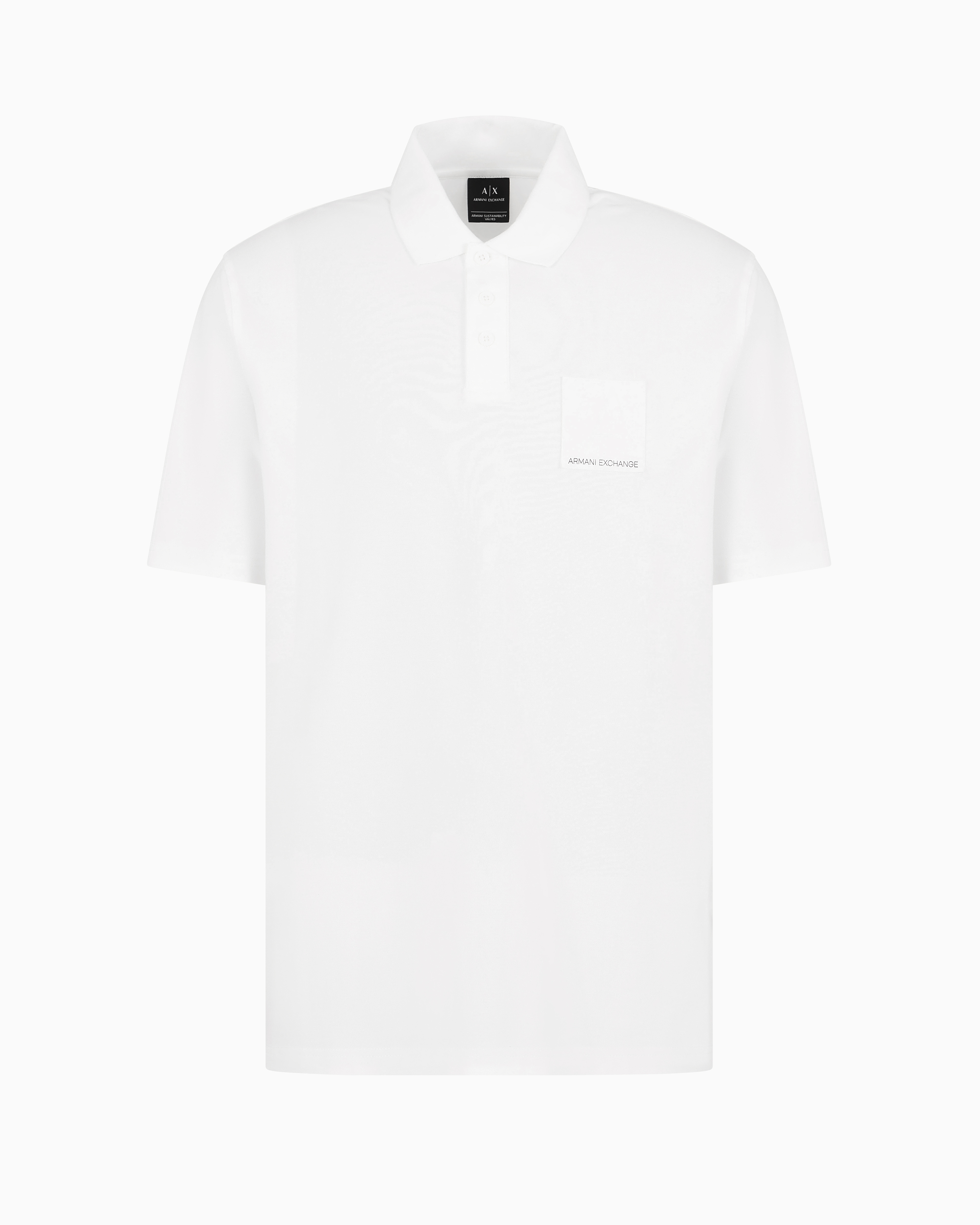 Armani Exchange Official Store Polo Shirts In White