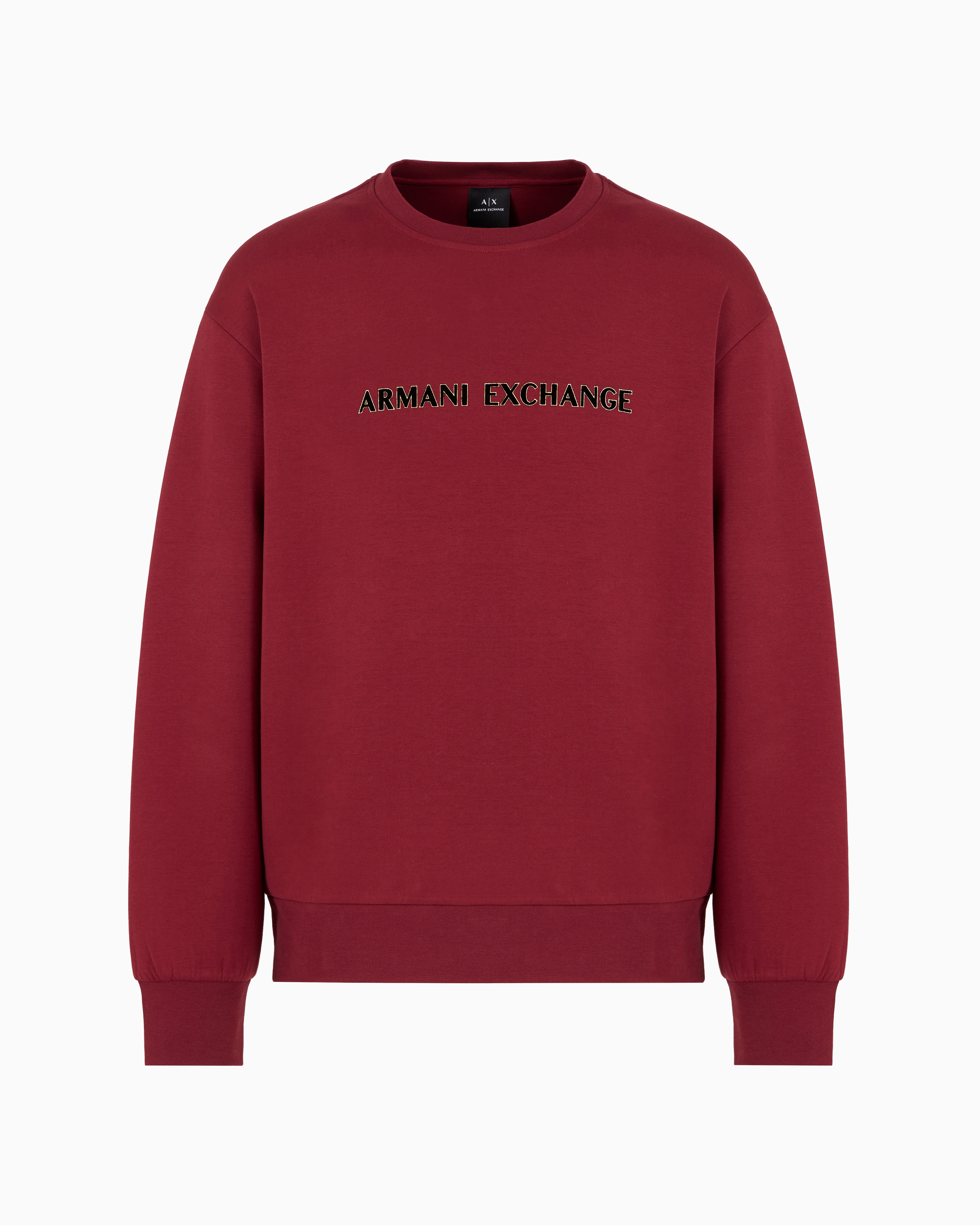 Armani Exchange Official Store Sweatshirts Without Hood In Bordeaux