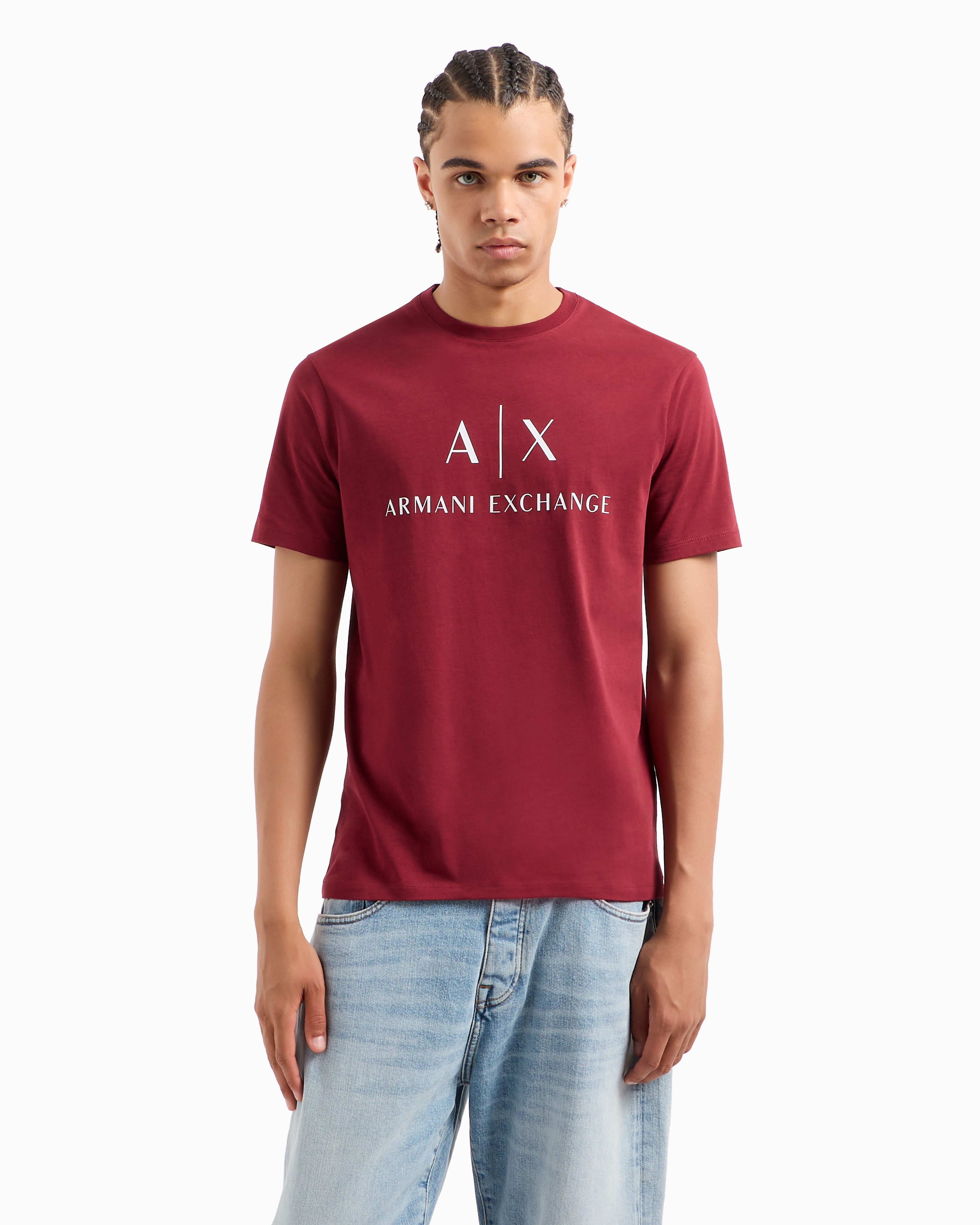 Tシャツ・カットソー ARMANI EXCHANGE Men T-shirt Red 8NZT72Z8H4Z 14AQ Armani Exchange T-shirt Men's Color Red Size M (NEW WITH