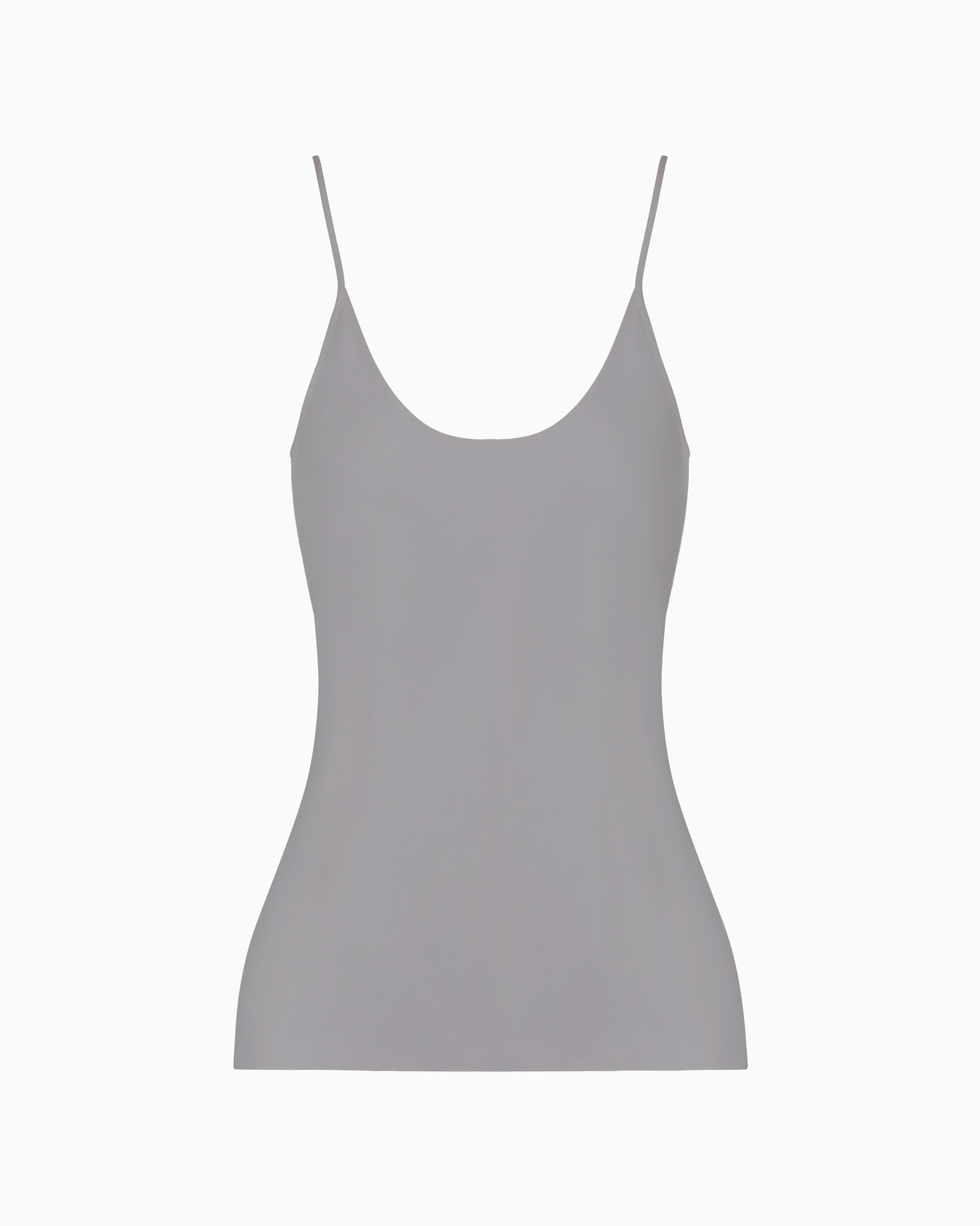 Giorgio Armani Double-sided Silk-satin Top In Gray