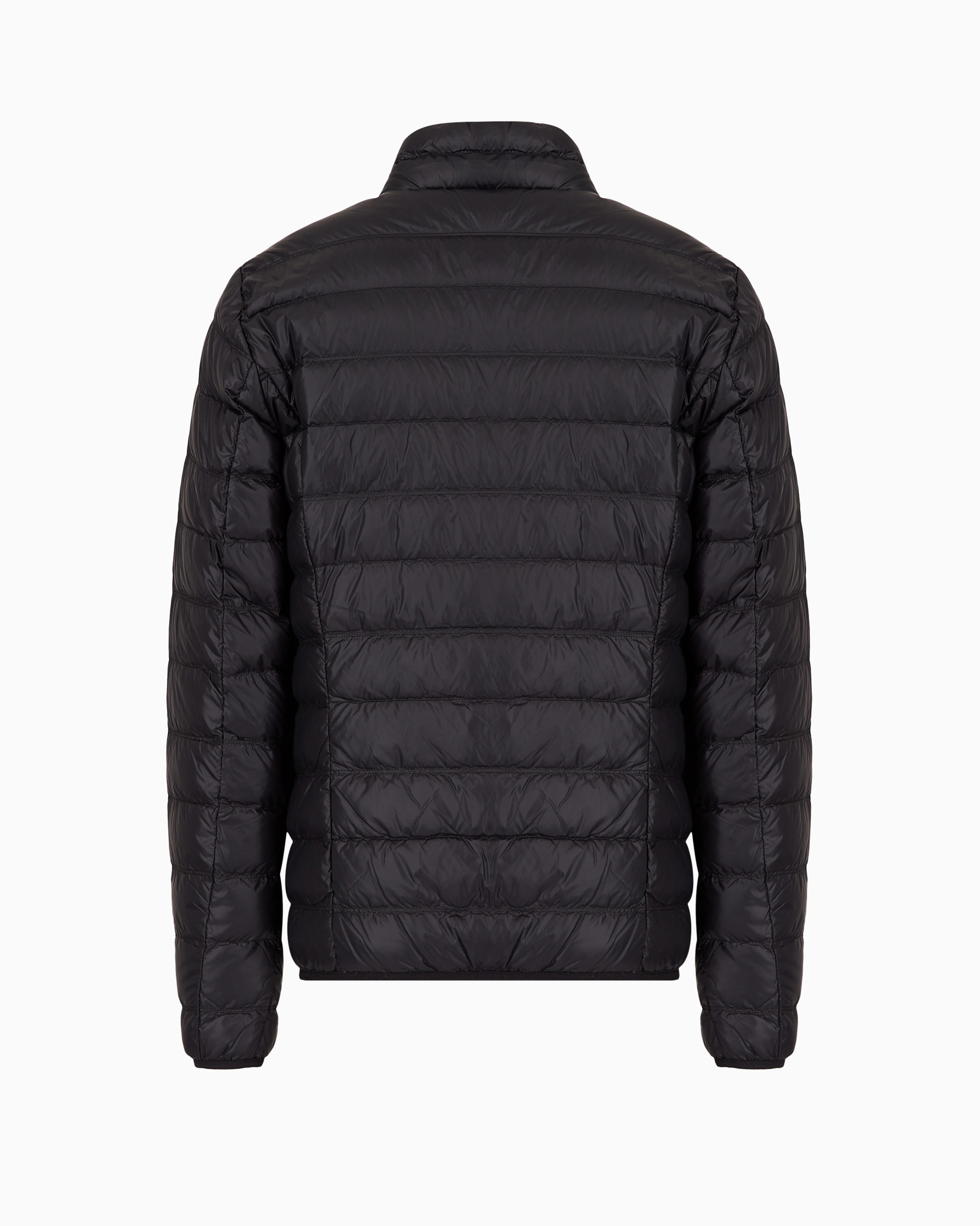 Ea7 Packable Core Identity Puffer Jacket In Black