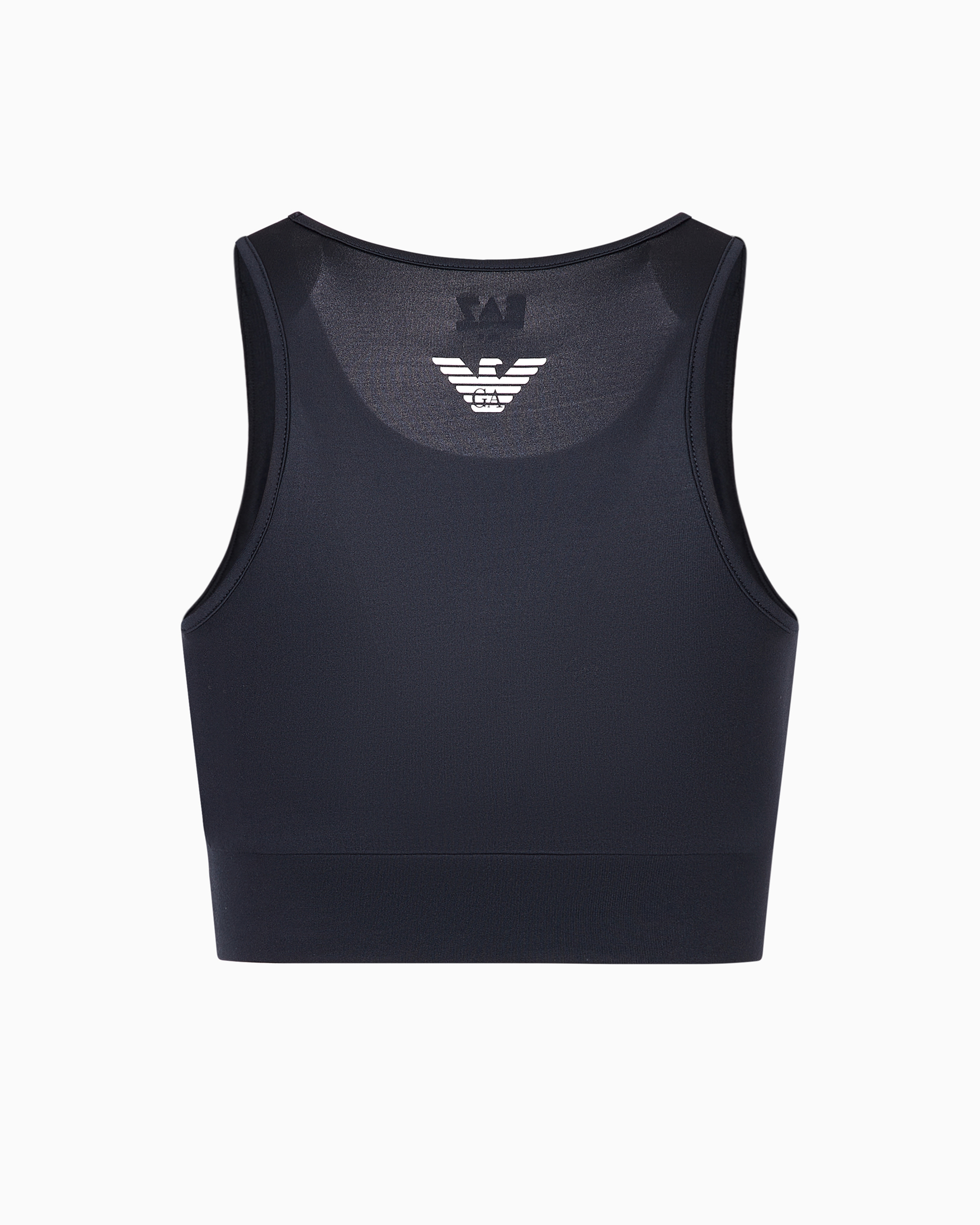 Emporio Armani Tennis Pro Sports Bra In Ventus7 Technical Fabric In Navy Blue