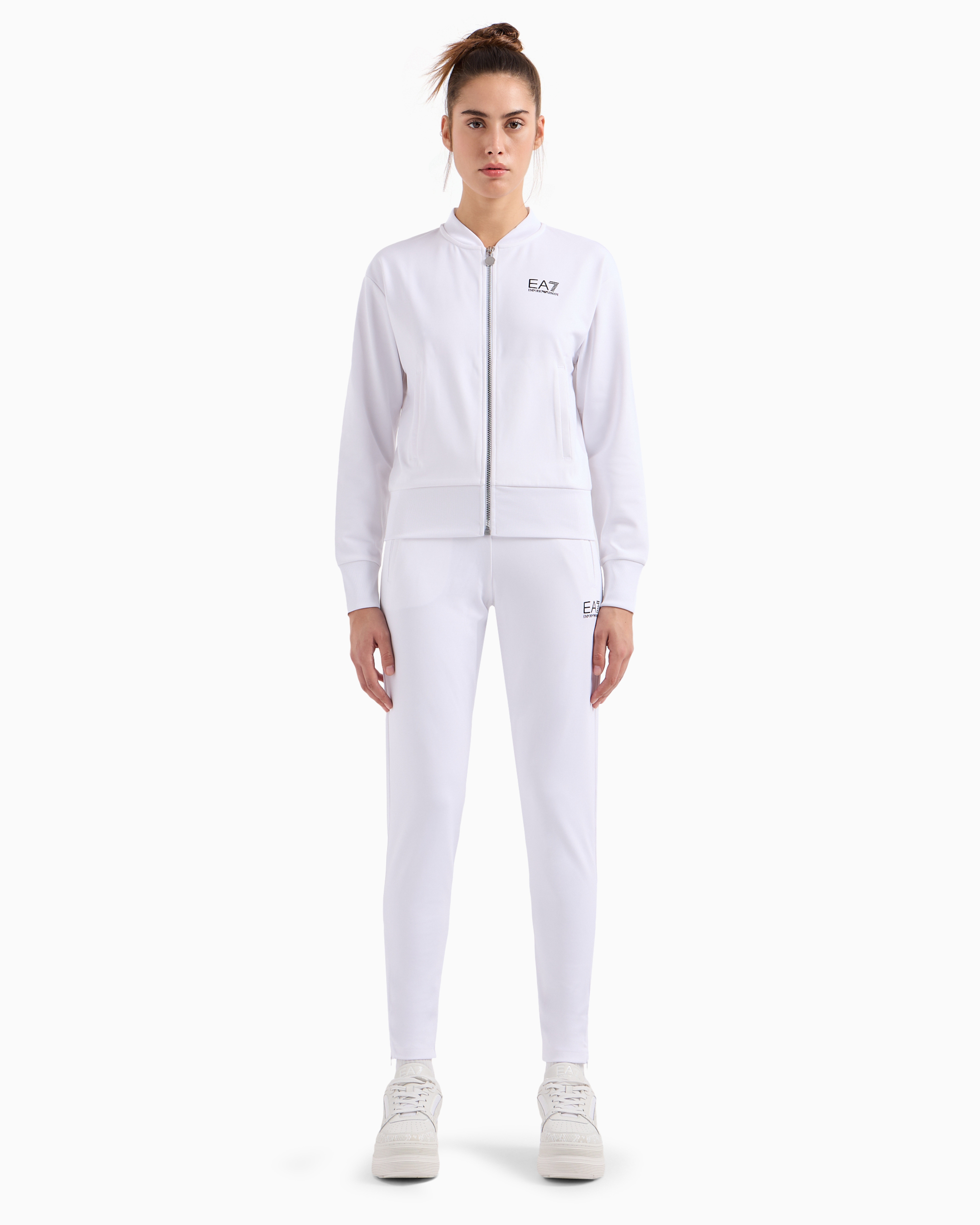 Ea7 Tennis Pro Tracksuit In Ventus7 Technical Fabric In White