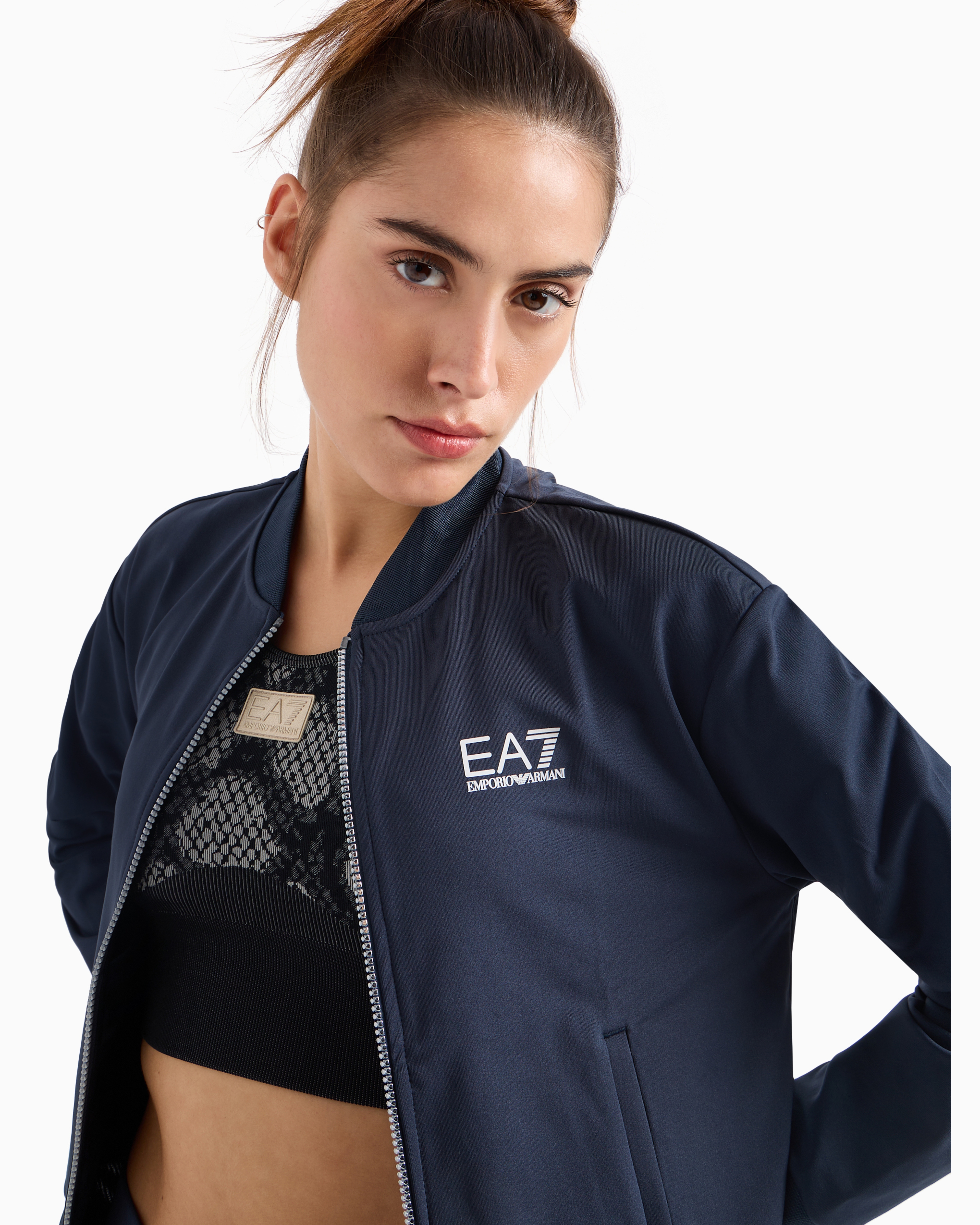 Shop Ea7 Tennis Pro Tracksuit In Ventus7 Technical Fabric In Navy Blue