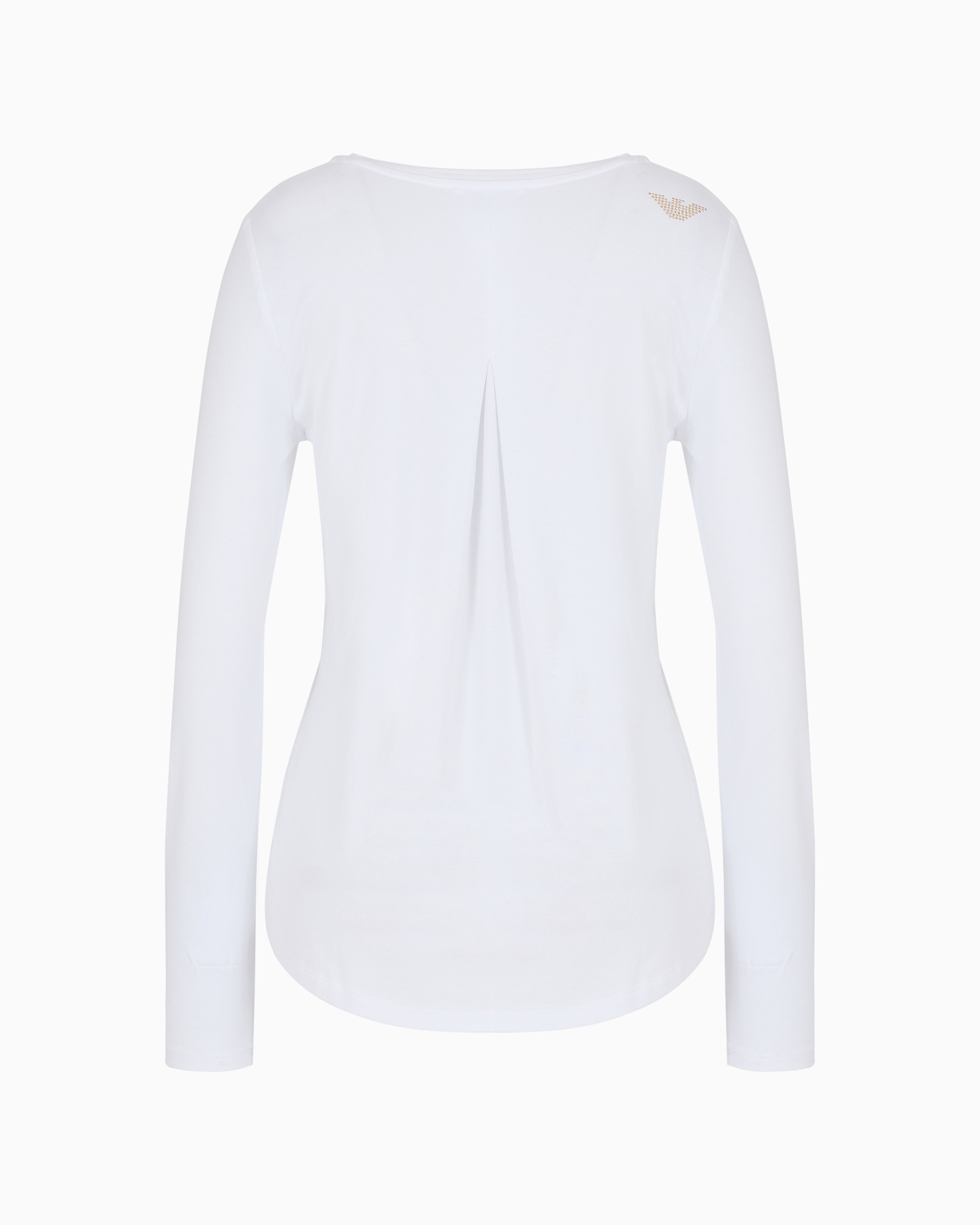 Ea7 Official Store Evolution Long-sleeved T-shirt In White