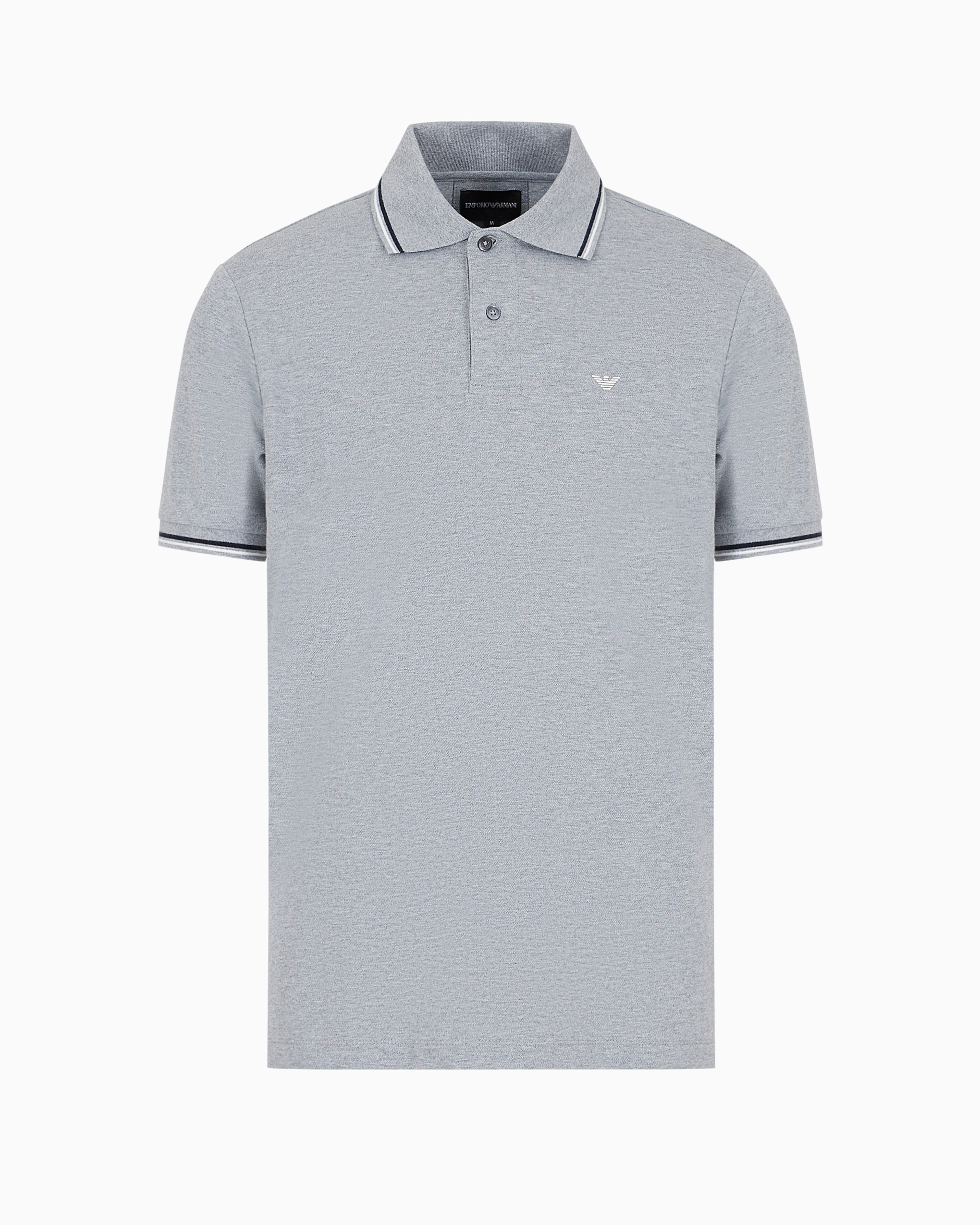 ジョルジオ アルマーニ Armani カシミア100％ニット Tシャツ グレー系 Cotton Polo Shirt | Emporio Armani