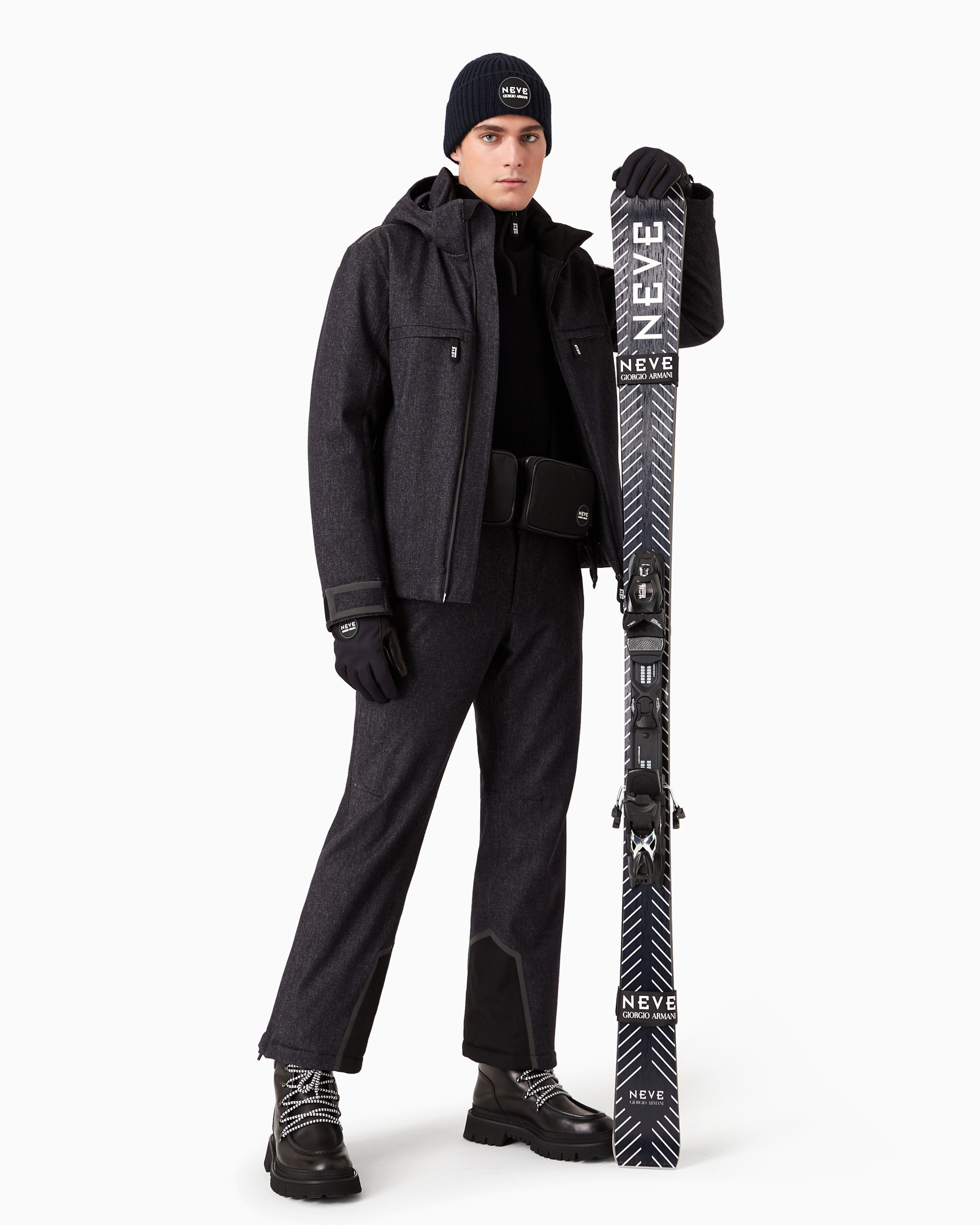 Wonton Giorgio Armani Neve ナイロンジャケット Neve padded jacket in blue - Giorgio Armani | Mytheresa