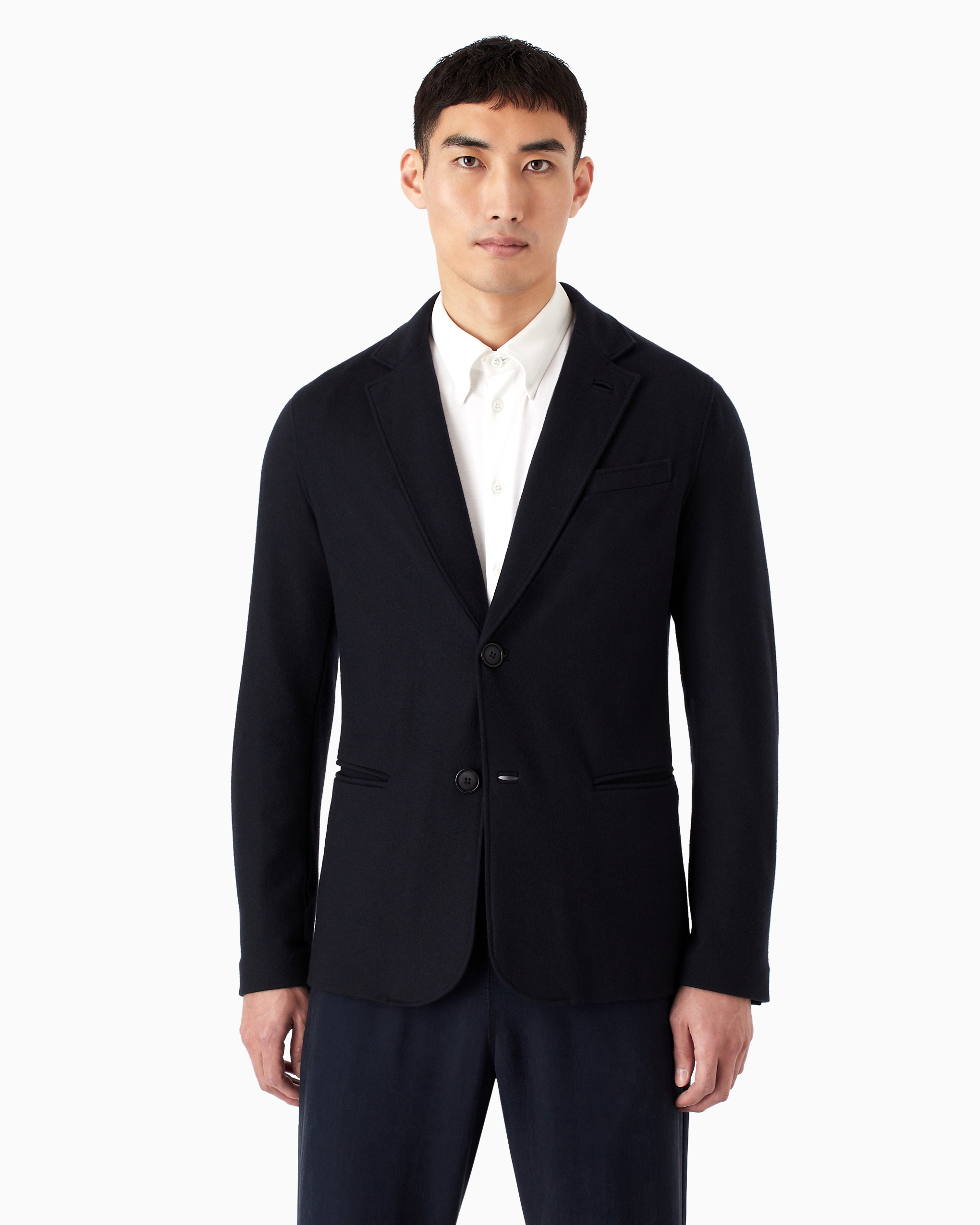 Giorgio Armani Official Store Icon Single-breasted Jacket In Pure 