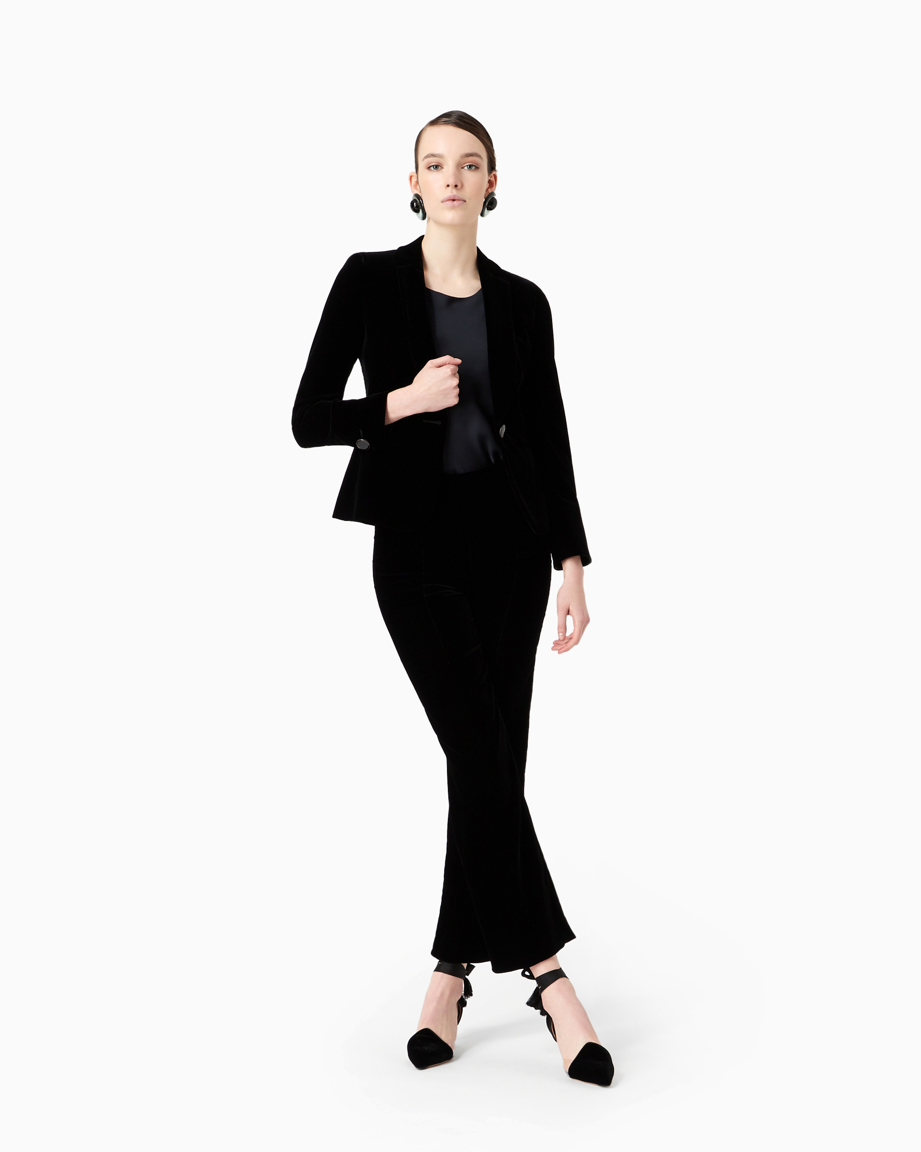 Giorgio Armani Draped Sleeveless Top Blouse In Black