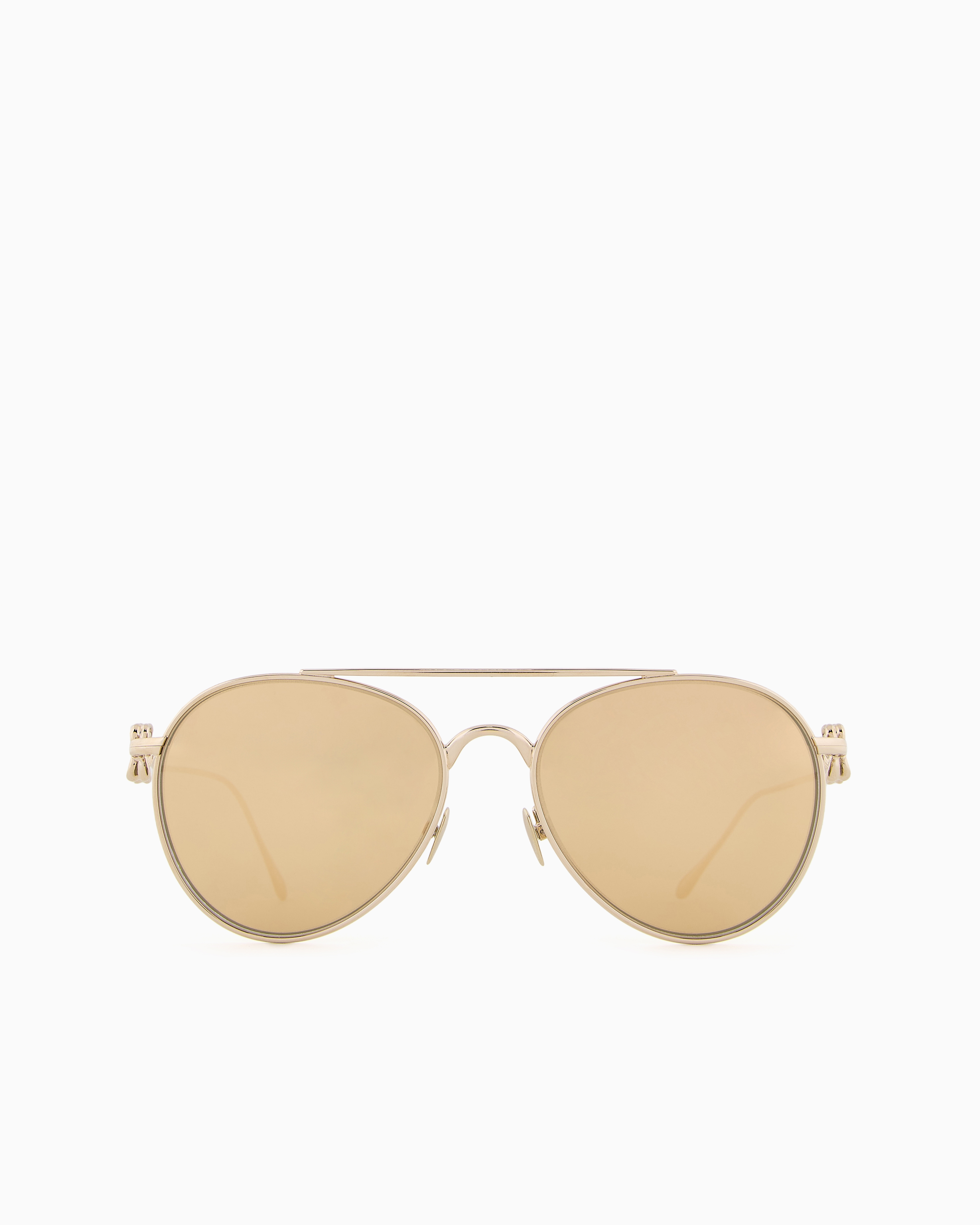 Shop Giorgio Armani Sunglasses In Gold