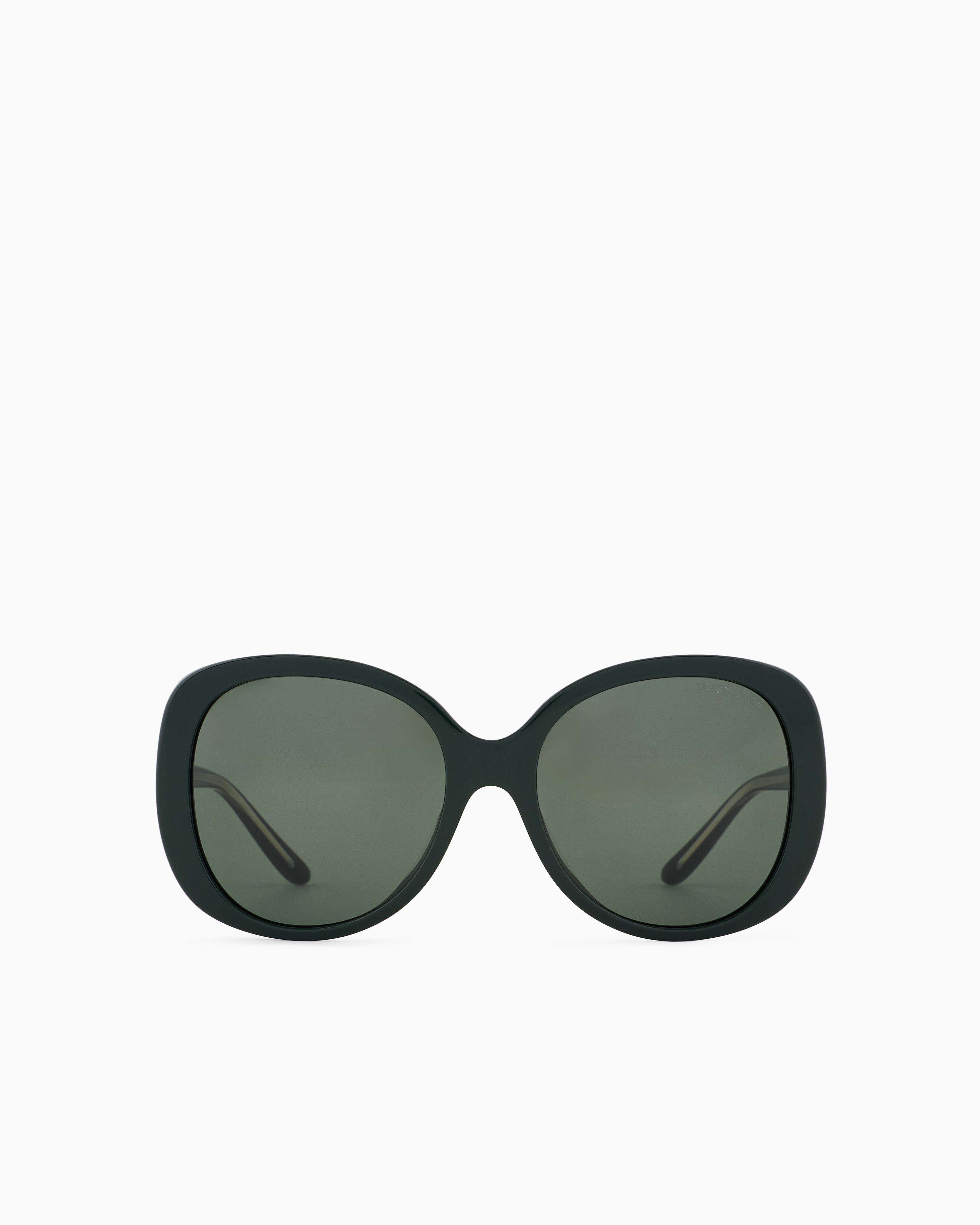 Shop Giorgio Armani Women's Round Sunglasses In Green