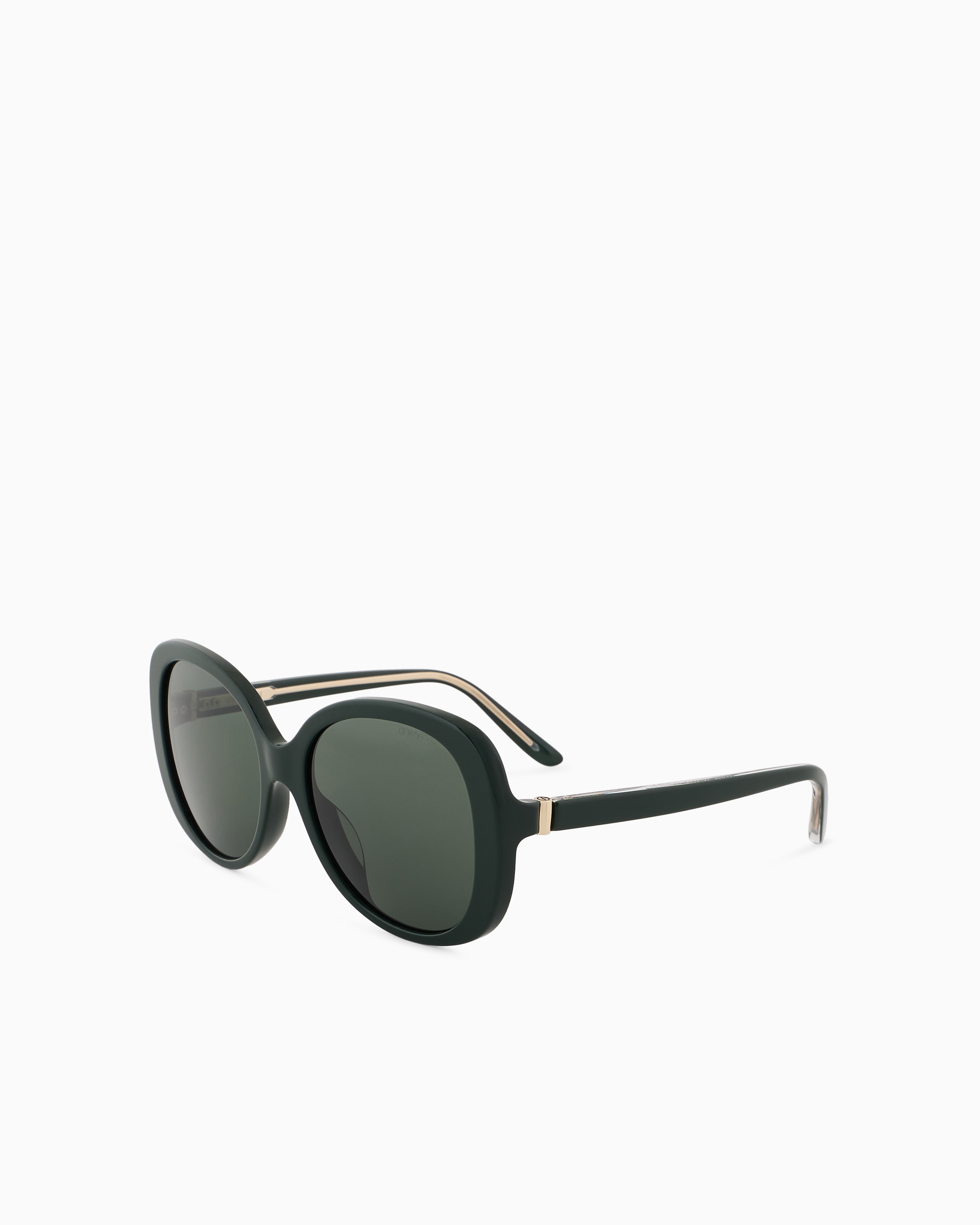 Shop Giorgio Armani Women's Round Sunglasses In Green