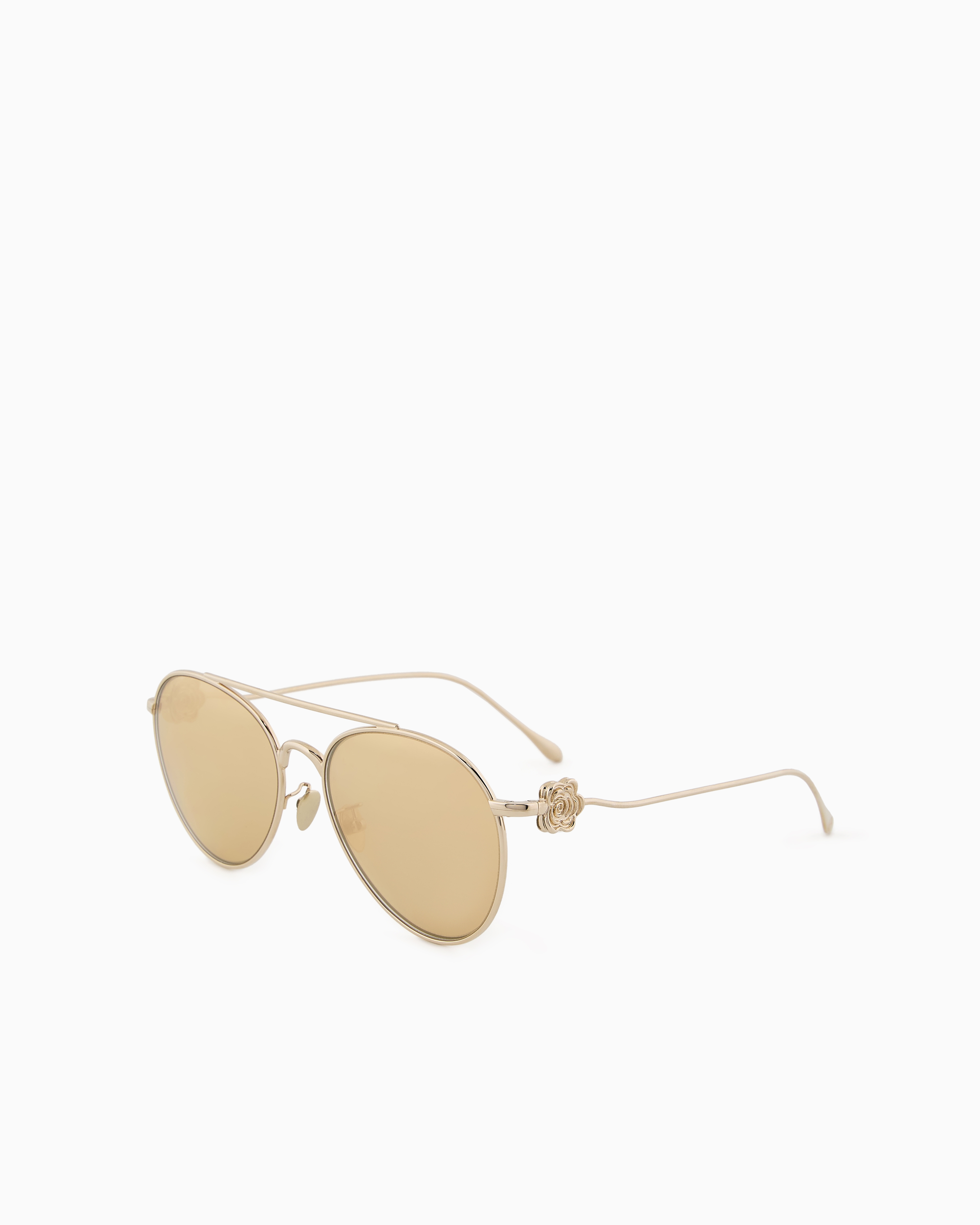 Shop Giorgio Armani Sunglasses In Gold