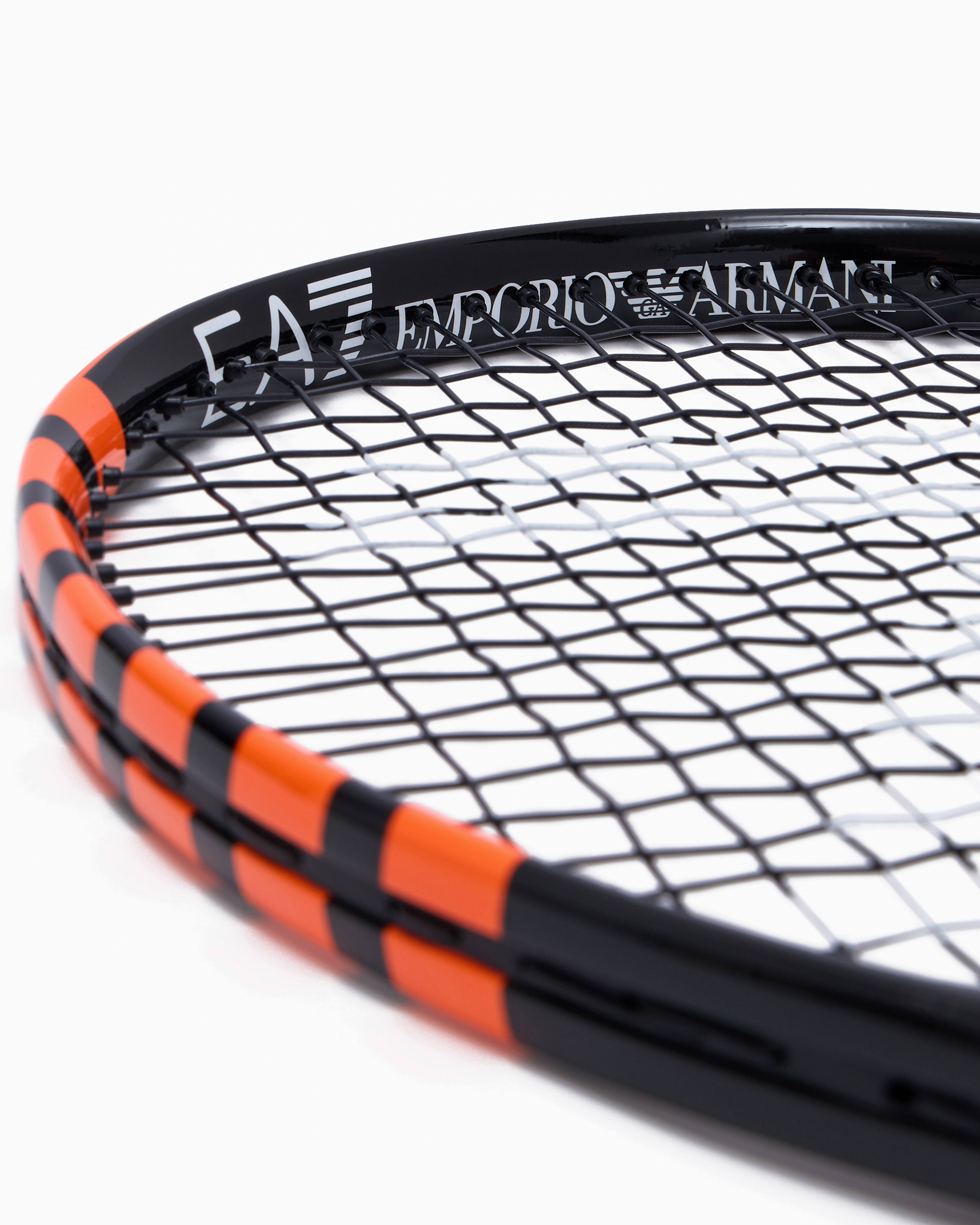 Shop Ea7 Tennis Racket In Black