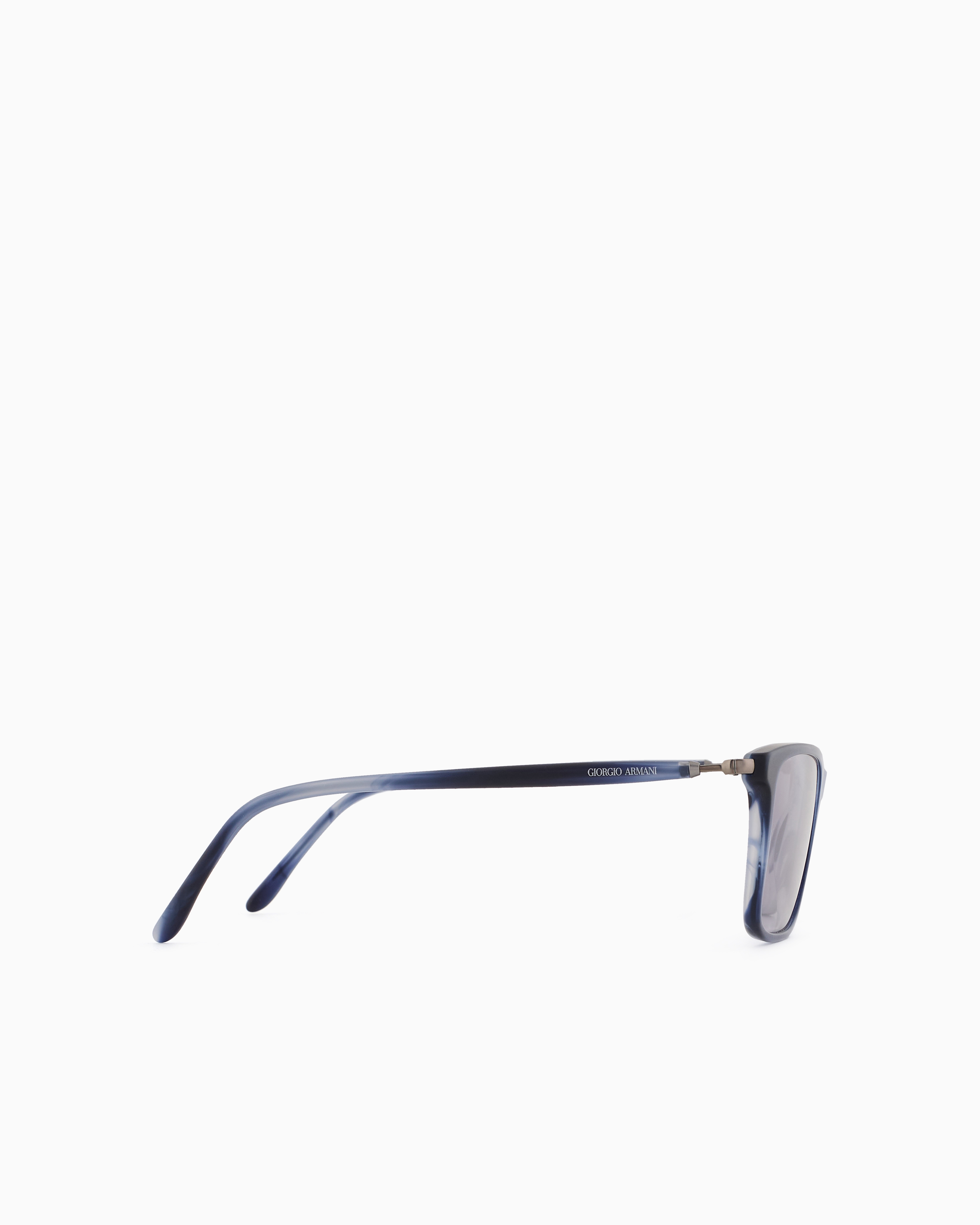 Giorgio Armani Rectangle Frame Sunglasses In Blue