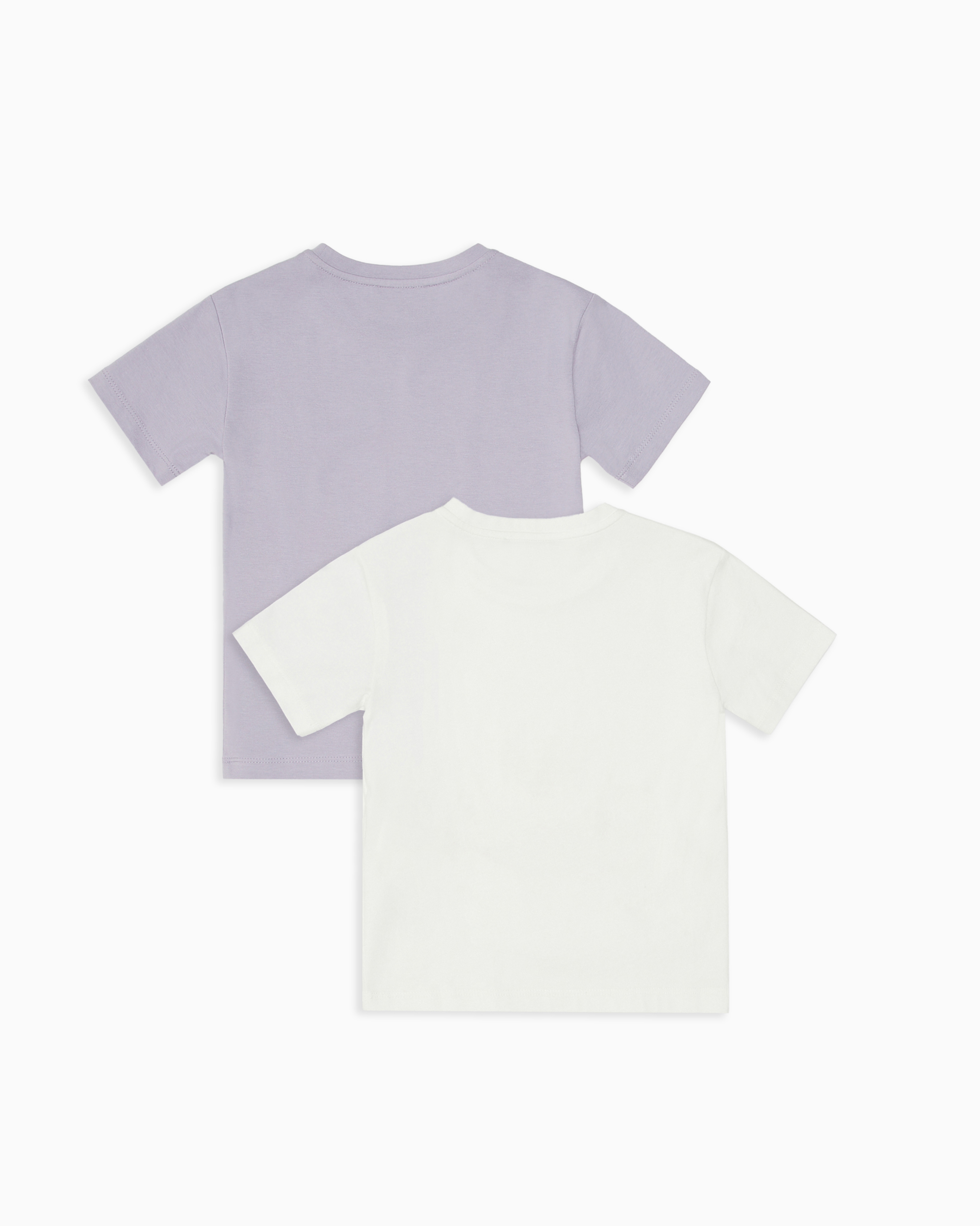 Shop Emporio Armani Two-pack Of Asv Jersey T-shirts With Logo In Blanc