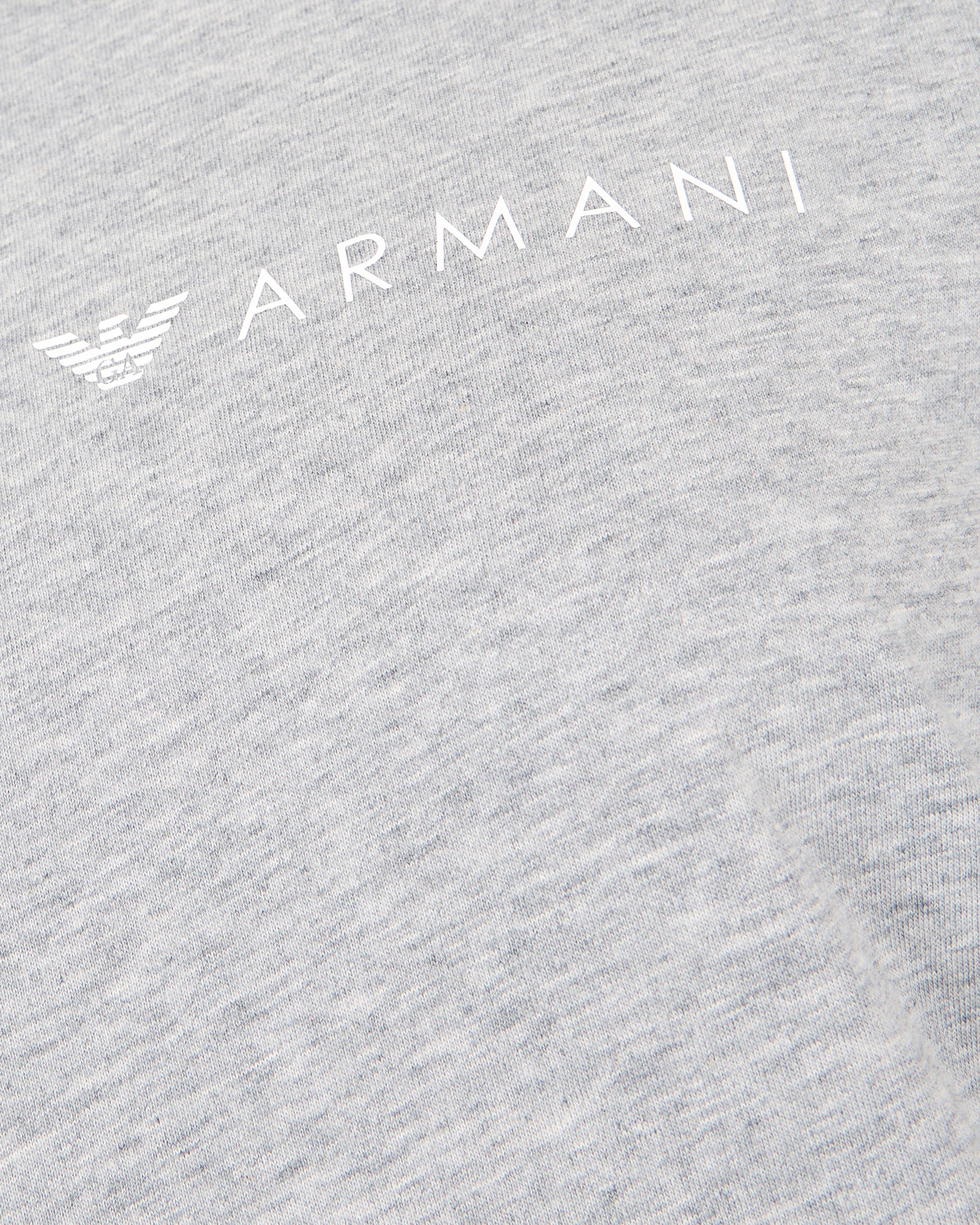 Shop Emporio Armani Asv Pyjama Aus Bio-baumwolle Mit Iconic Logo-band In Grau