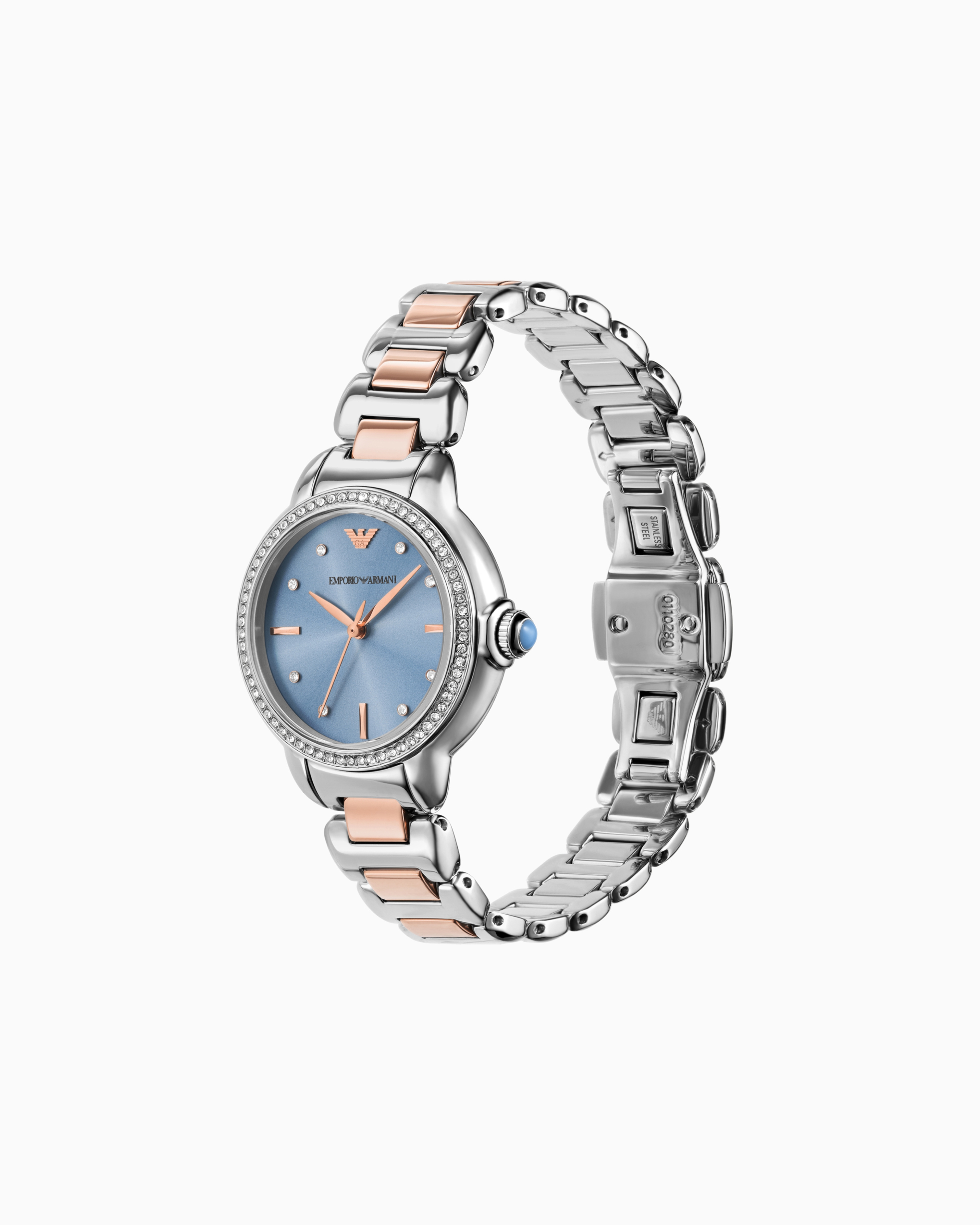 Emporio Armani Three-hand Two-tone Stainless Steel Watch