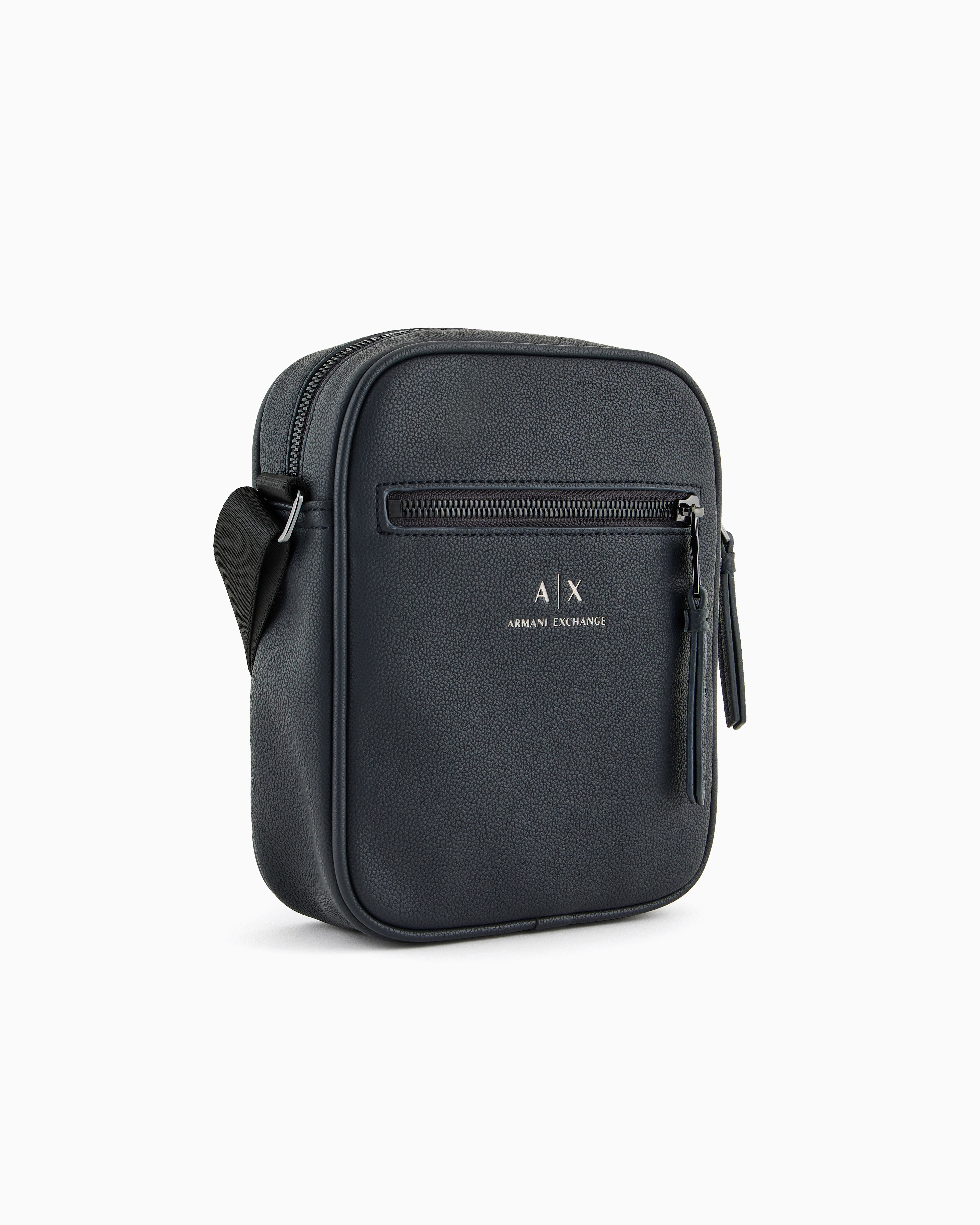 Armani Exchange Crossbody Bag With Logo In Navy Blue