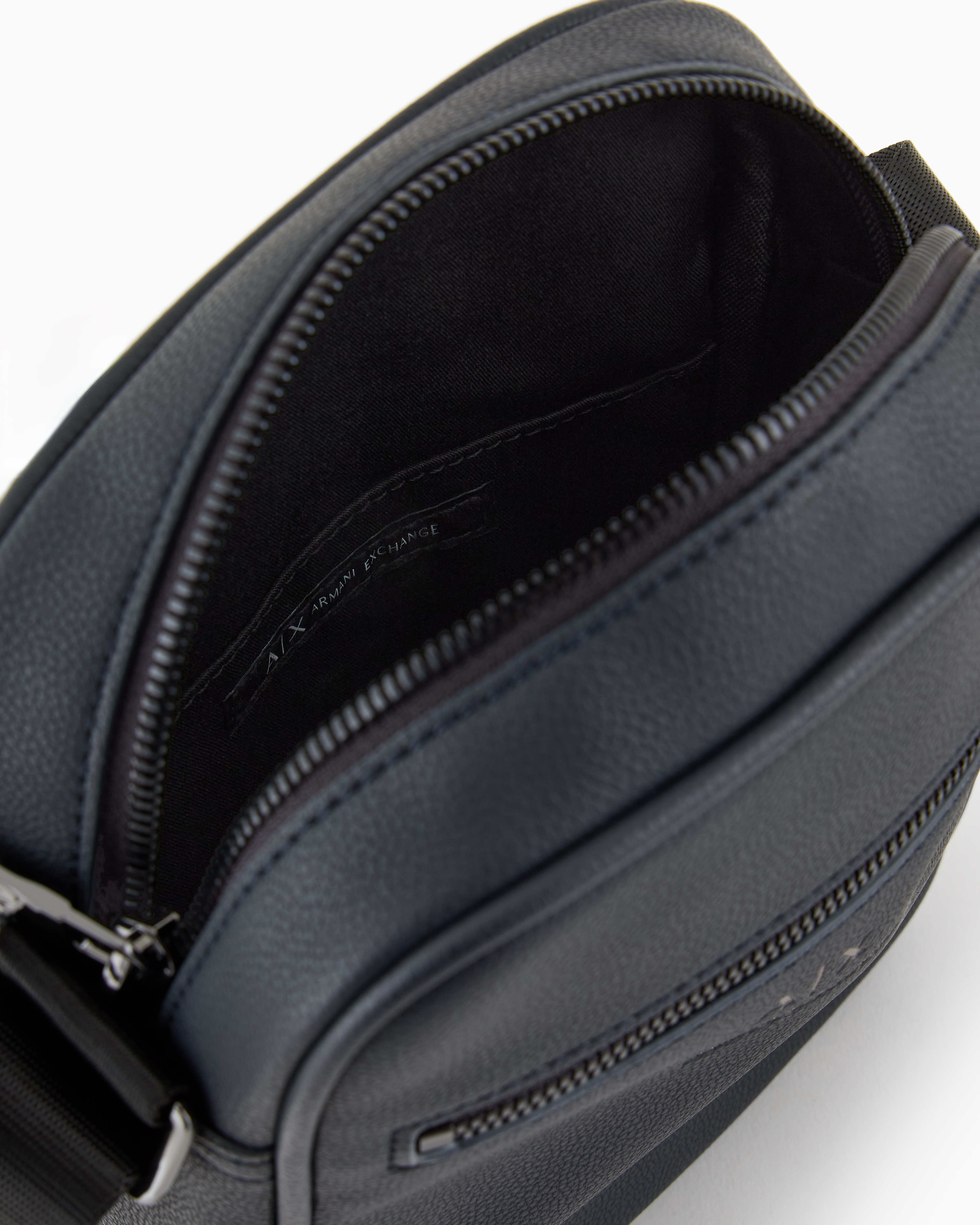 Armani Exchange Crossbody Bag With Logo In Navy Blue