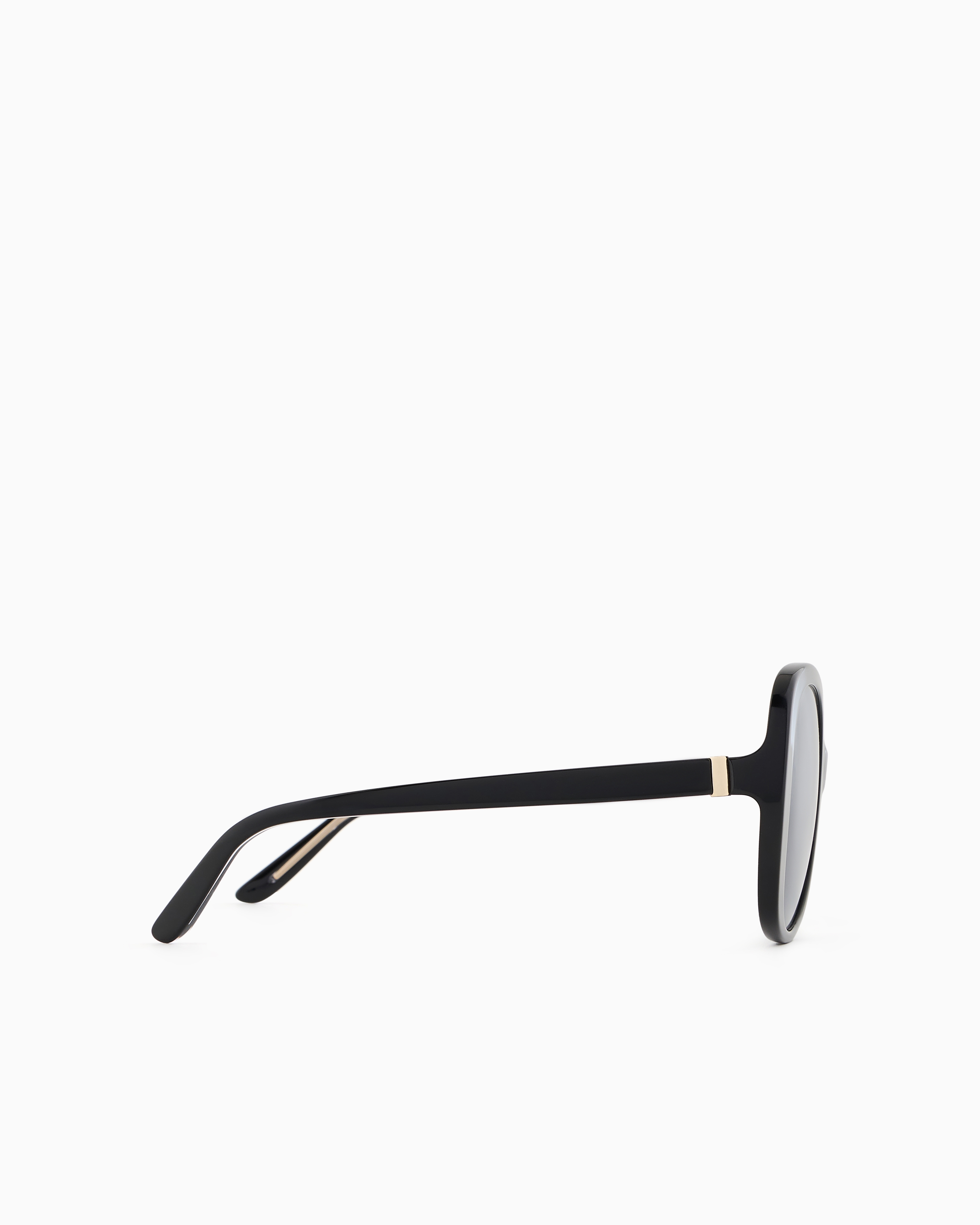 Shop Giorgio Armani Women's Round Sunglasses In Black