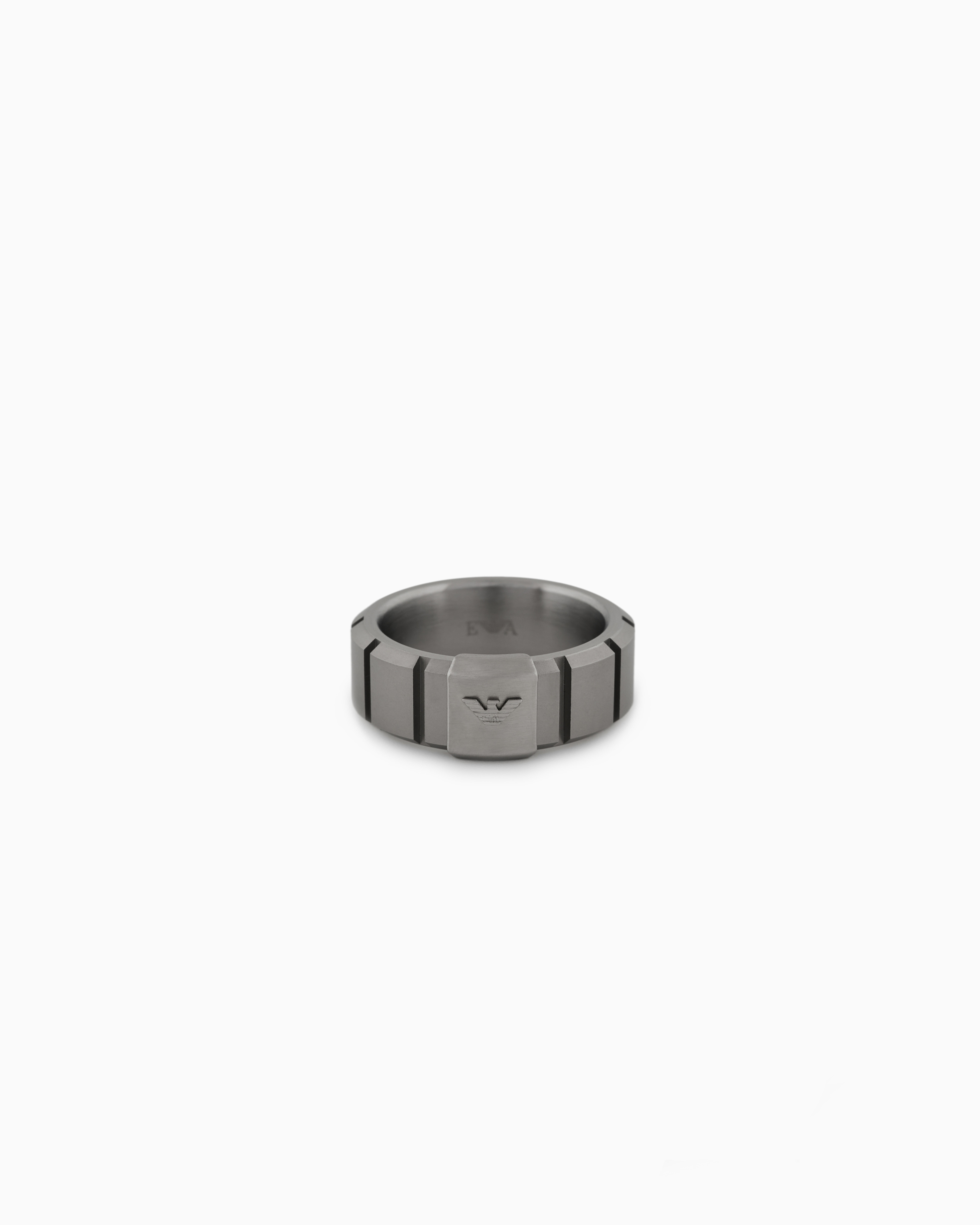 EMPORIO ARMANI STAINLESS STEEL BAND RING 