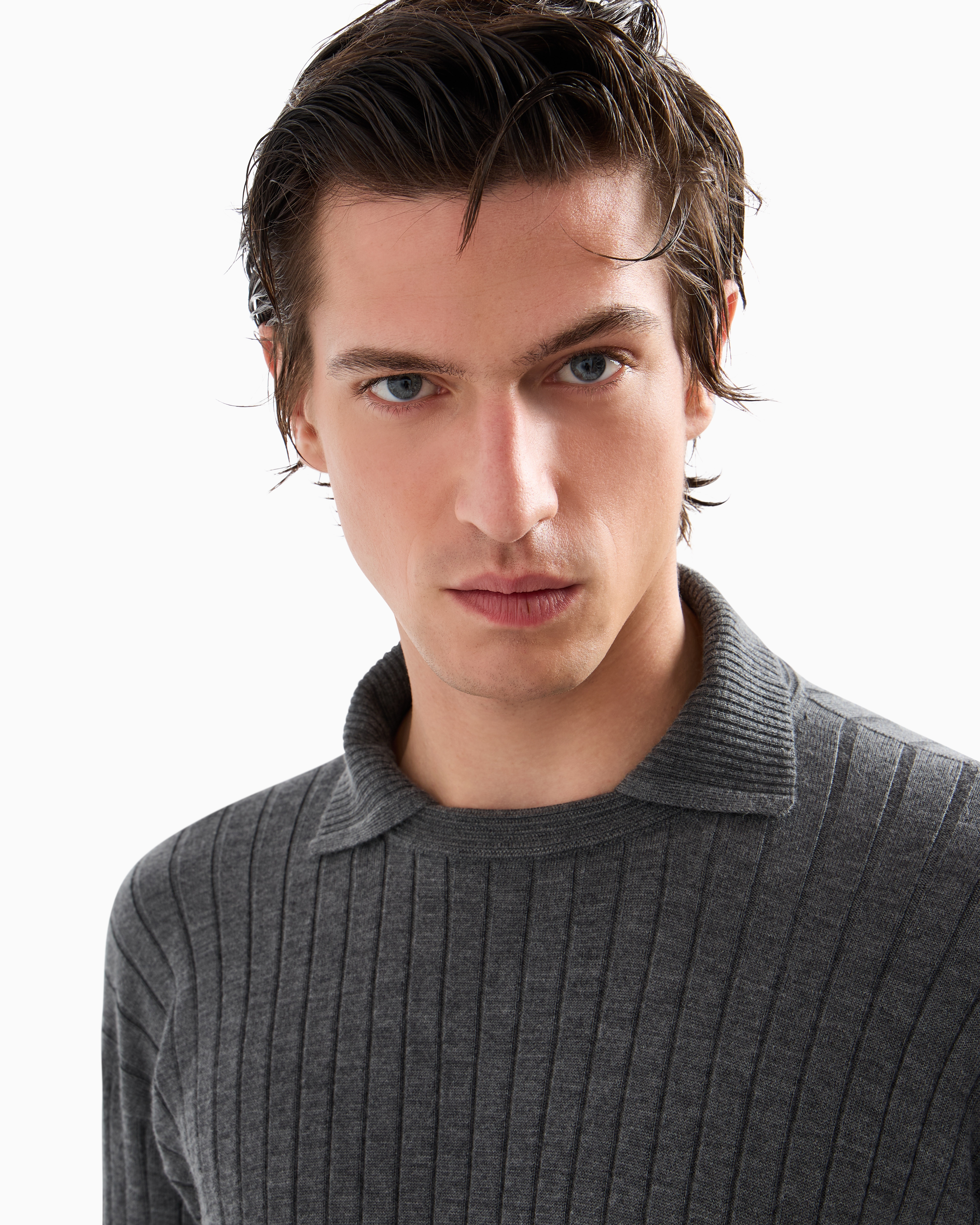 Giorgio Armani Ribbed Cashmere And Silk Jumper