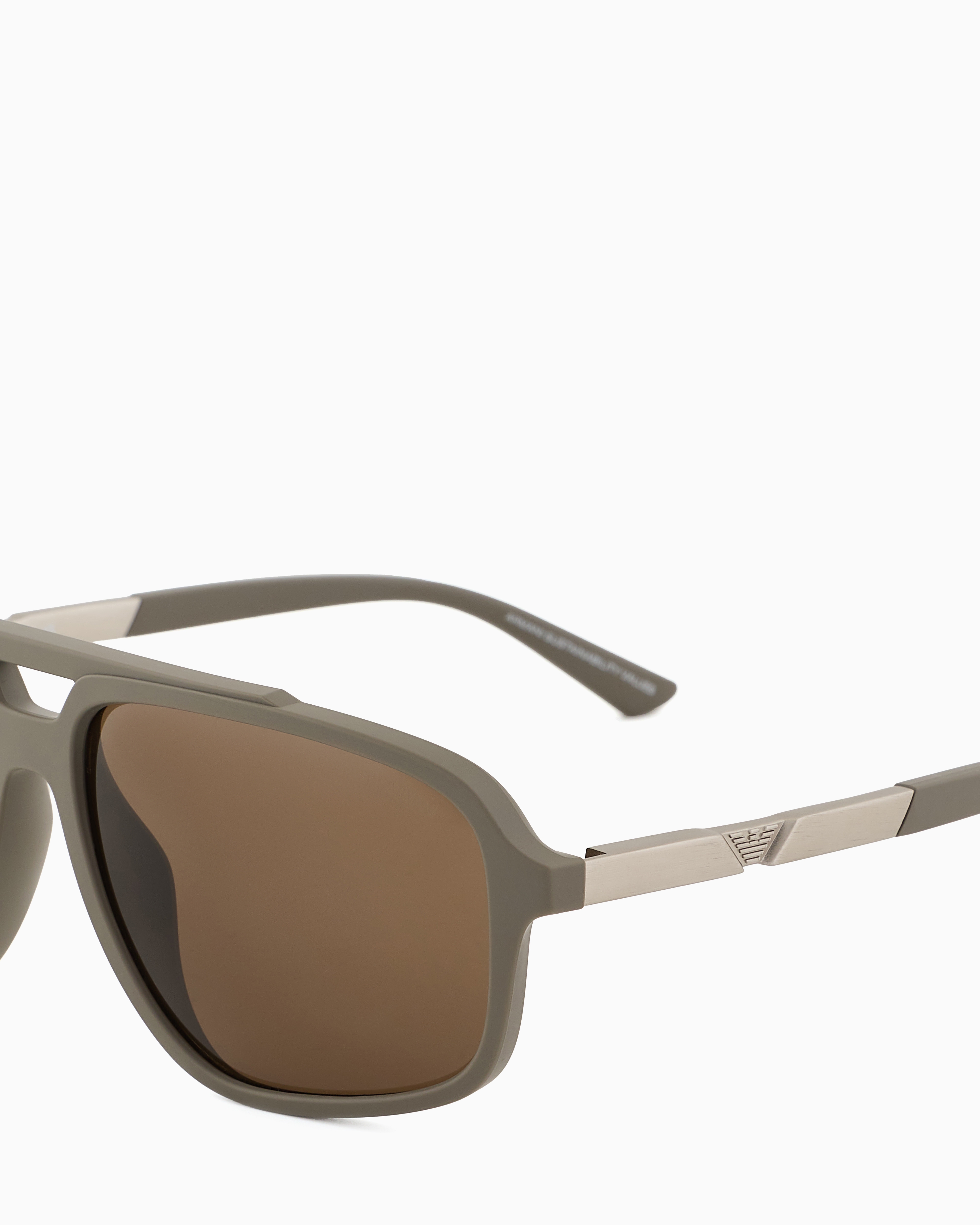 Emporio Armani Sunglasses In Beige