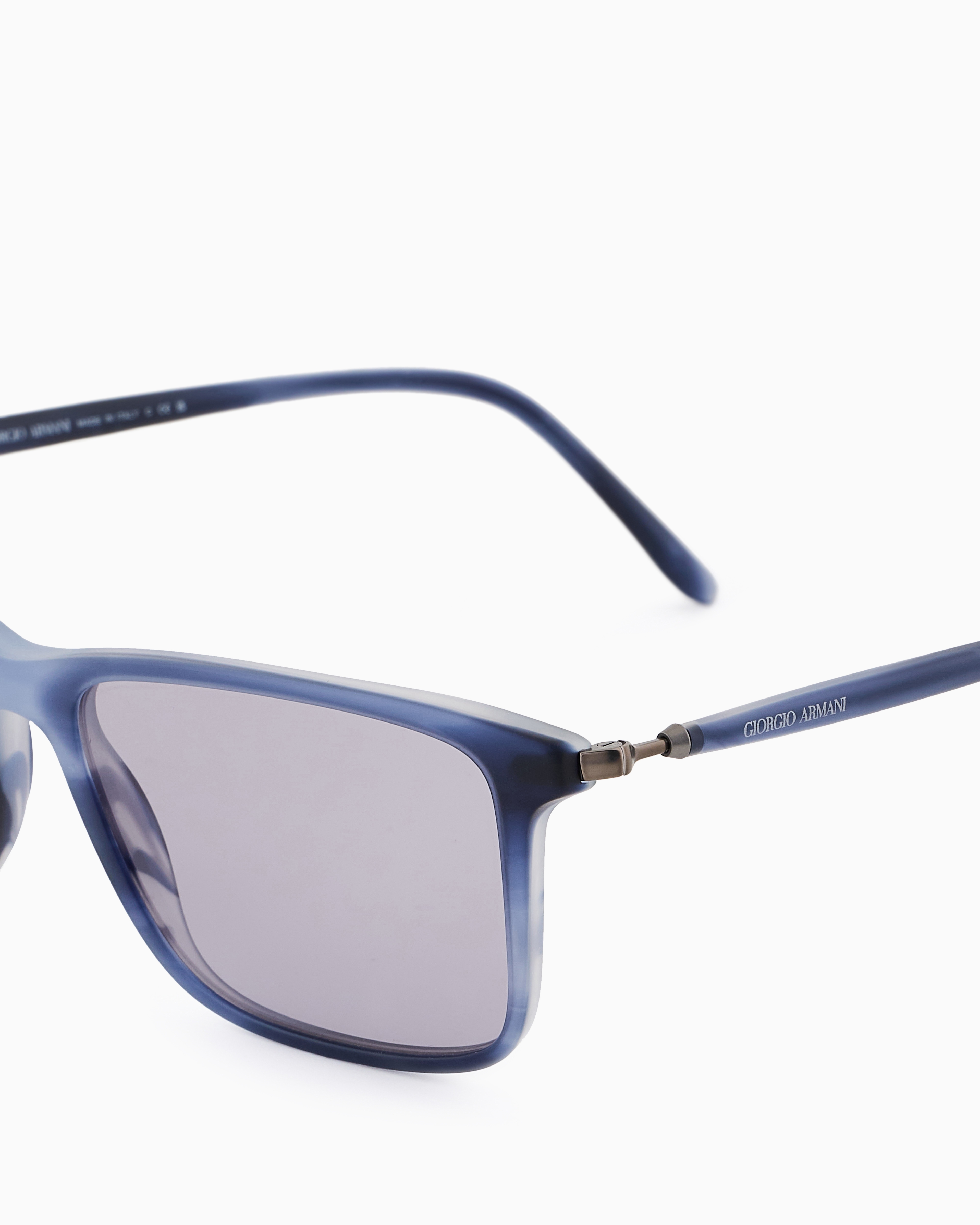 Giorgio Armani Rectangle Frame Sunglasses In Blue
