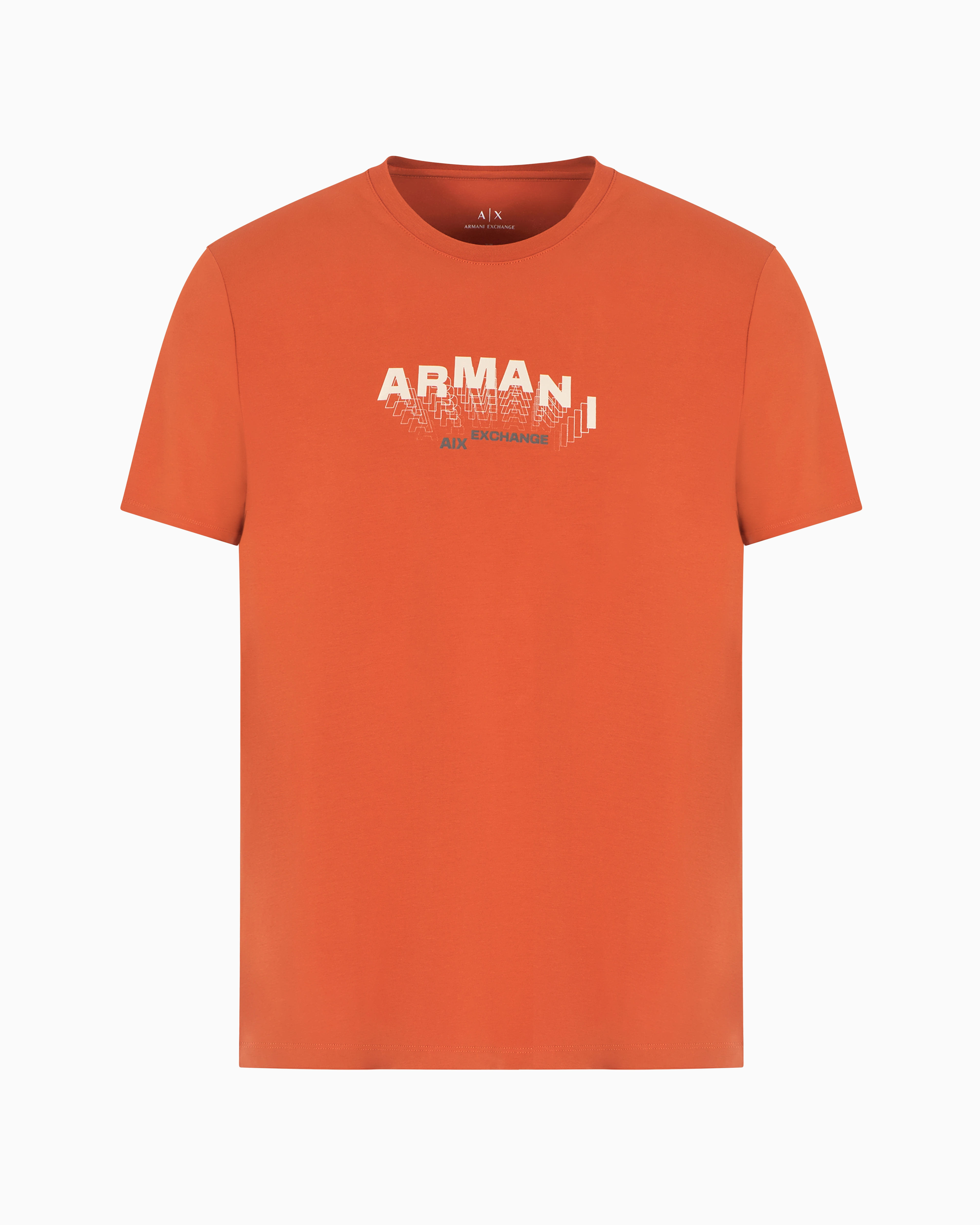 Armani Exchange Official Store Slim Fit T-shirts In Orange