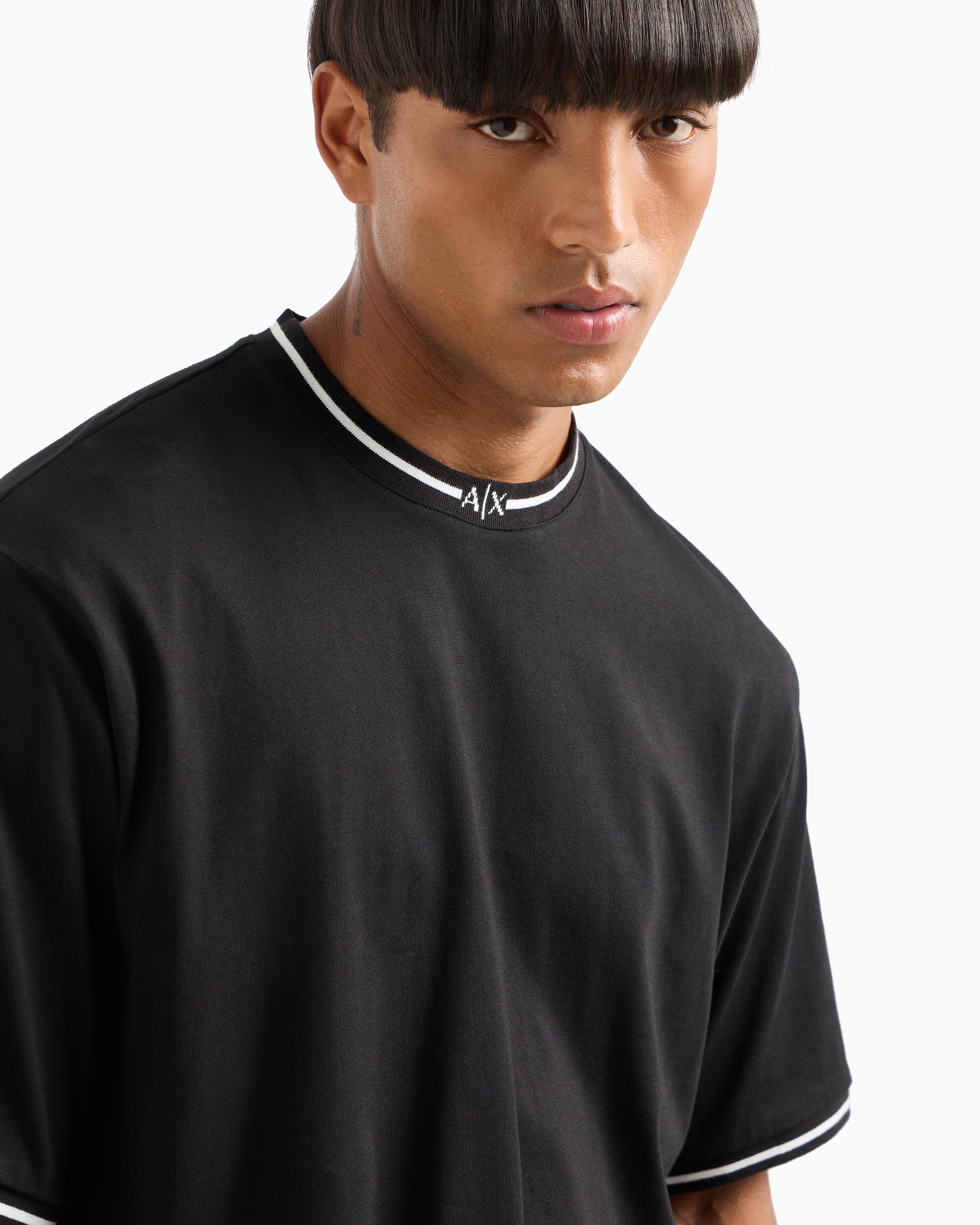 Tシャツ・カットソー Armani Exchange 3DZTEU ZJ9JZ RELAXED FIT T-shirt Regular fit heavy cotton T-shirt with ASV photo print