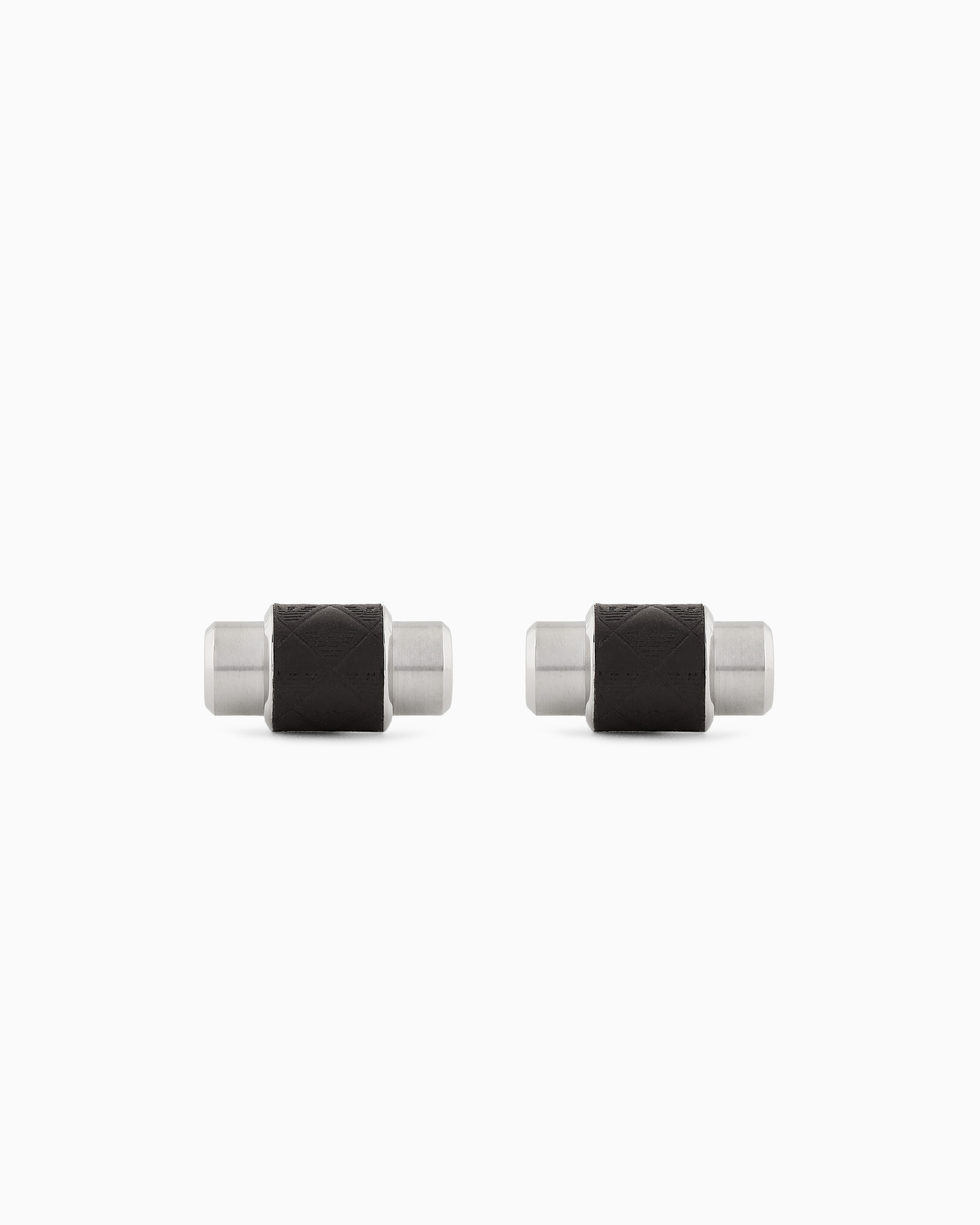 Emporio Armani Stainless Steel Cufflinks In Multicoloured