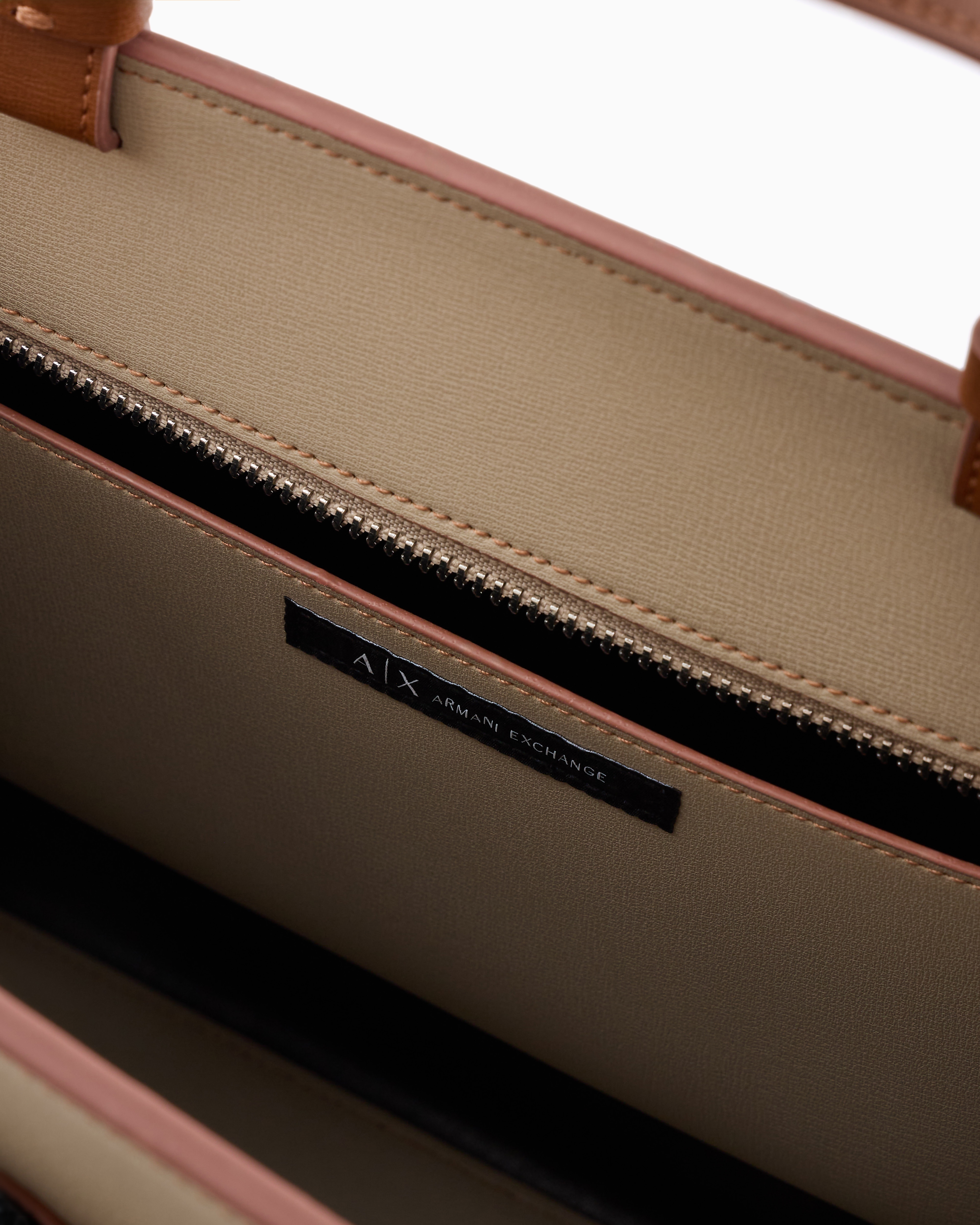 Large tote bag with double handles and shoulder strap | Armani