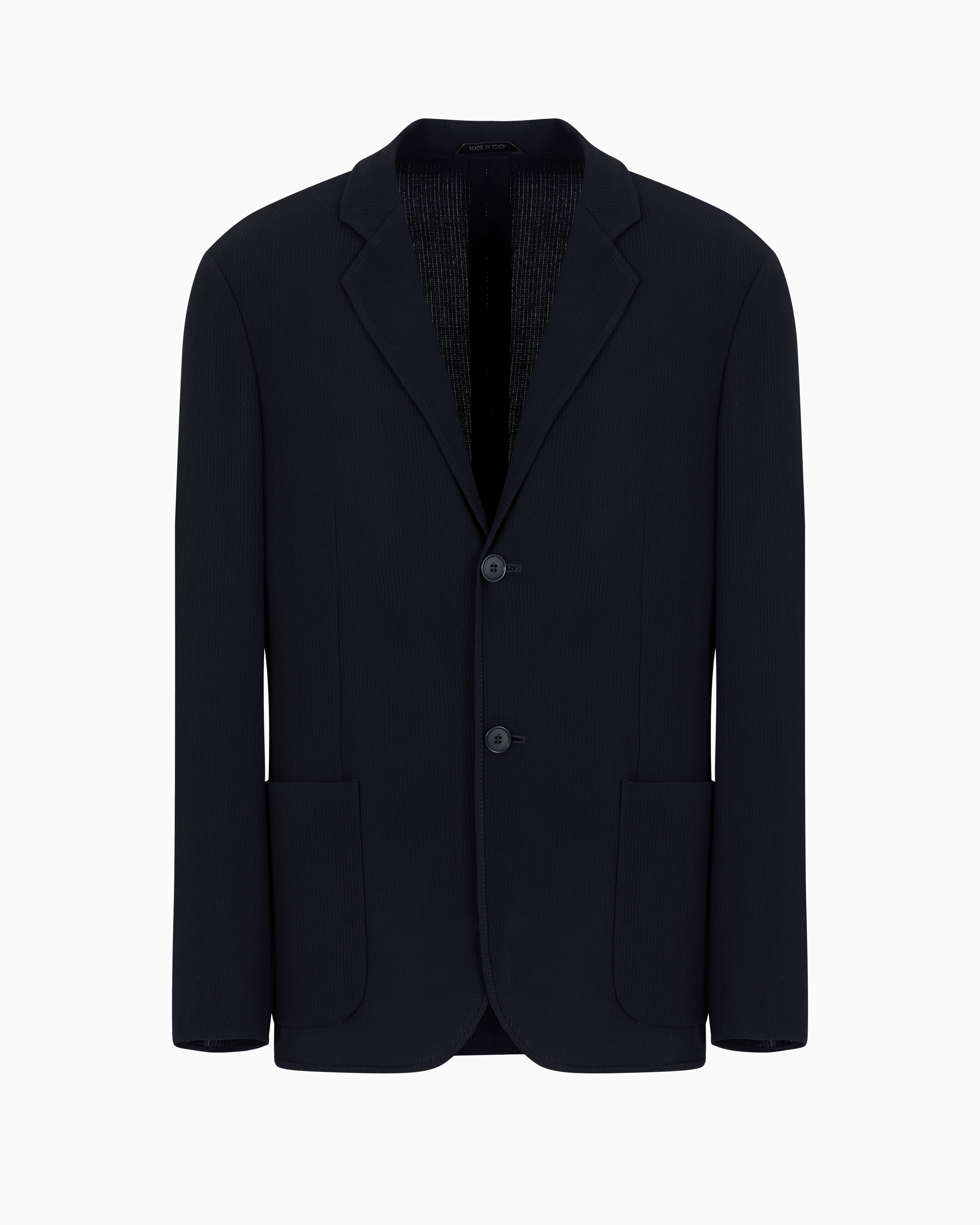 GIORGIO ARMANI SINGLE-BREASTED, VIRGIN-WOOL JACKET 