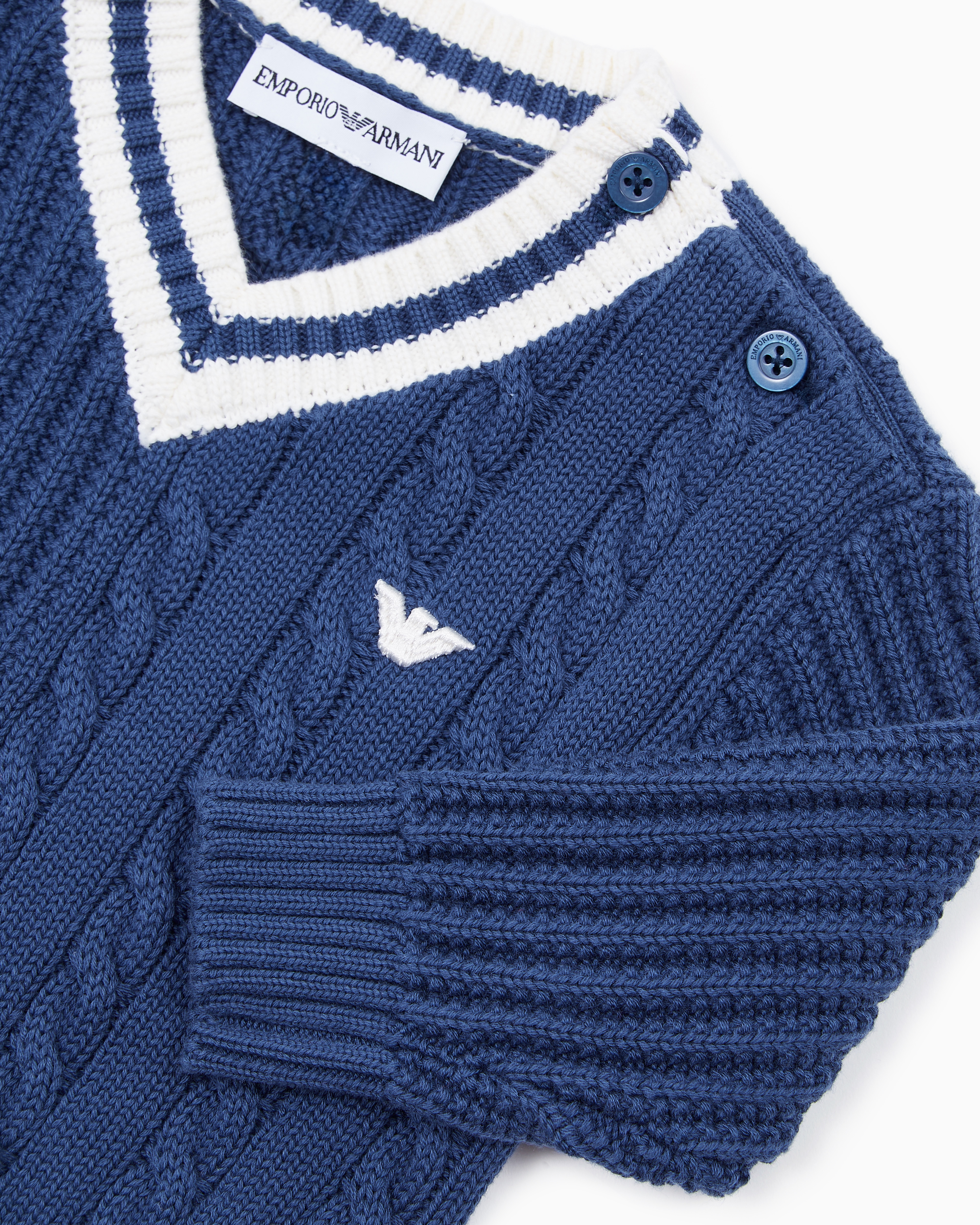 Emporio Armani Kids Baby Boy 0-36 Months Clothing Knitwear