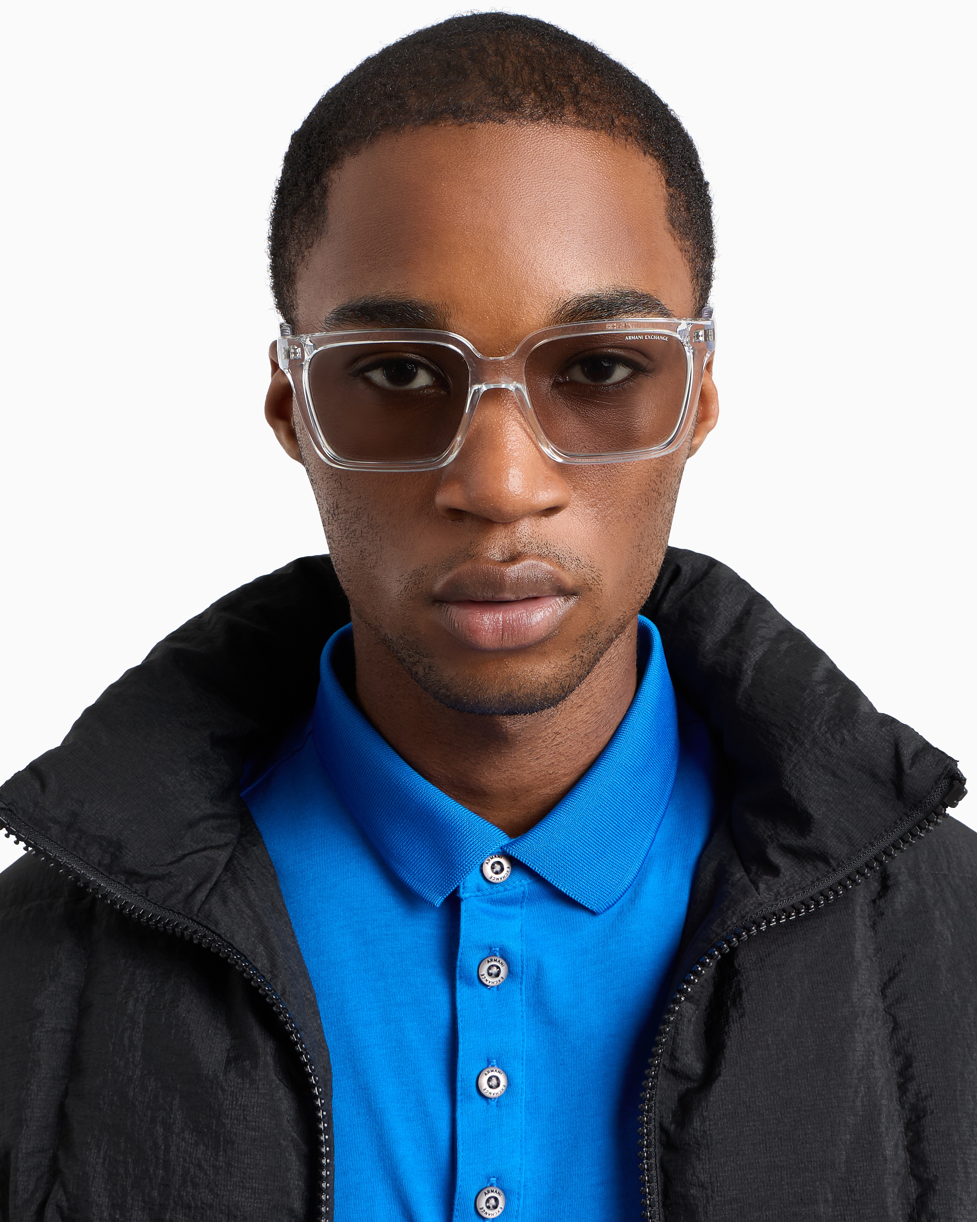 Armani Exchange Sunglasses In Transparent