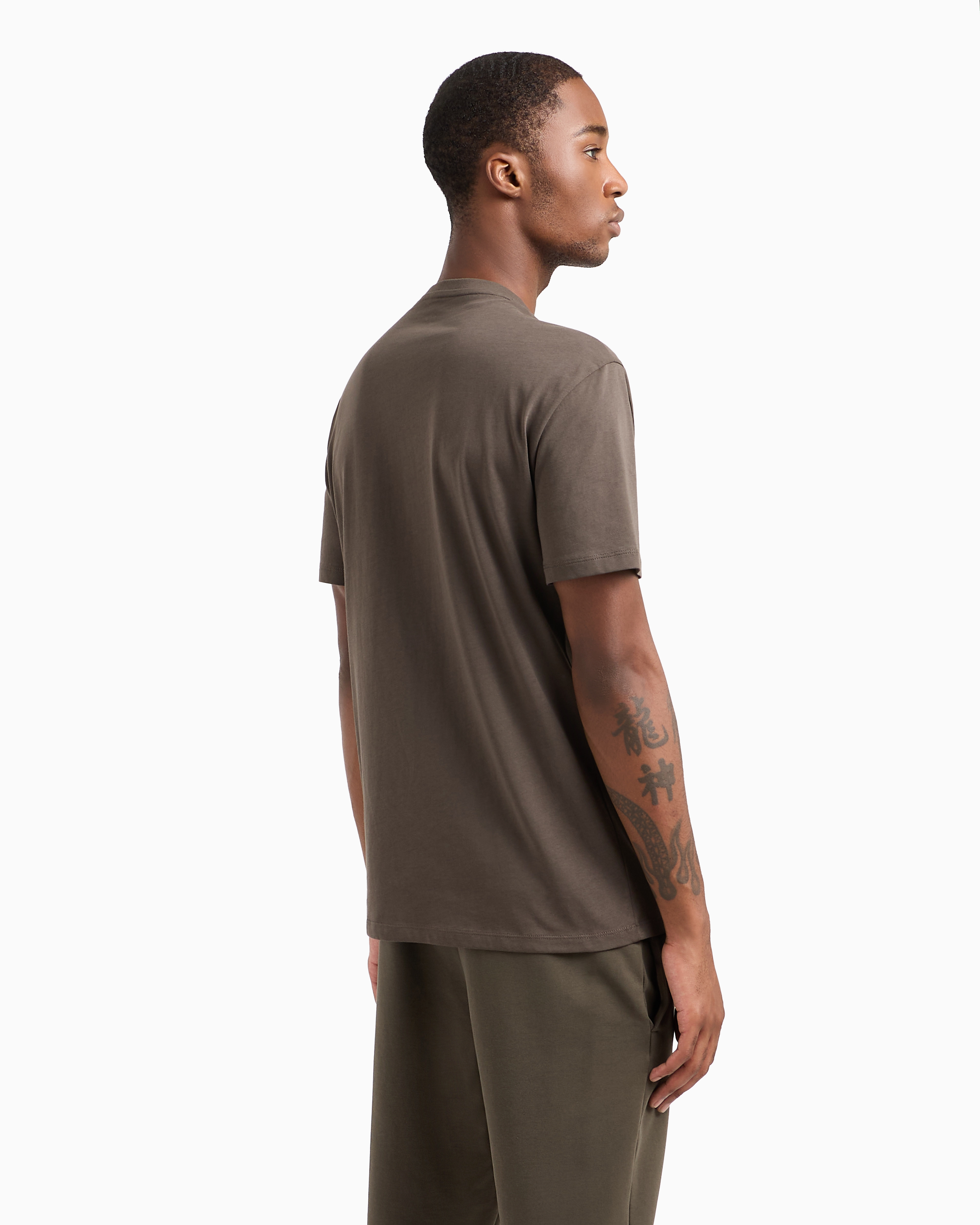 Slim fit jersey T-shirt with logo
