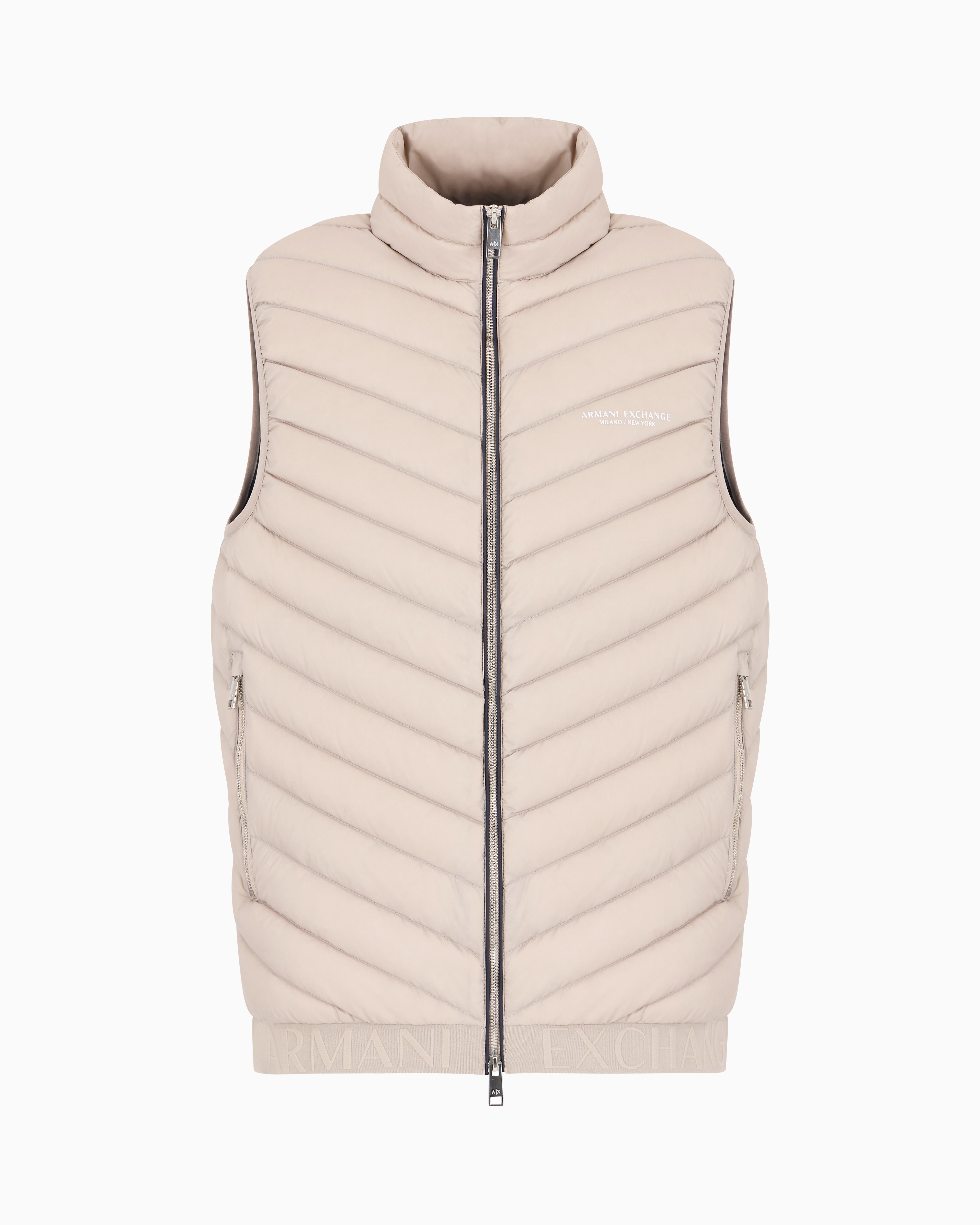 ARMANI EXCHANGE DOUBLE-FACE PADDED SLEEVELESS DOWN JACKET 