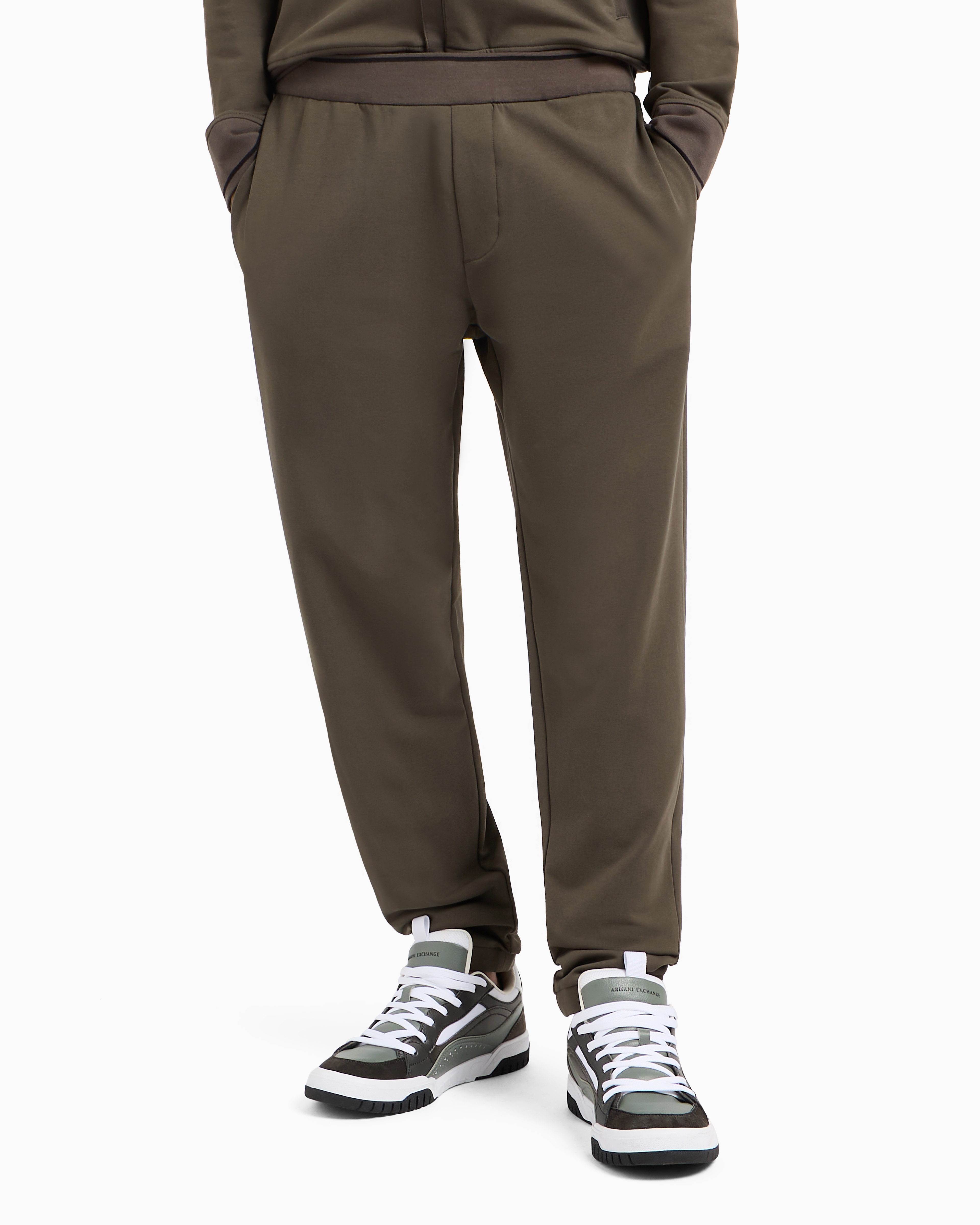 ARMANI EXCHANGE SOFT YARN JOGGER PANTS WITH LOGO 