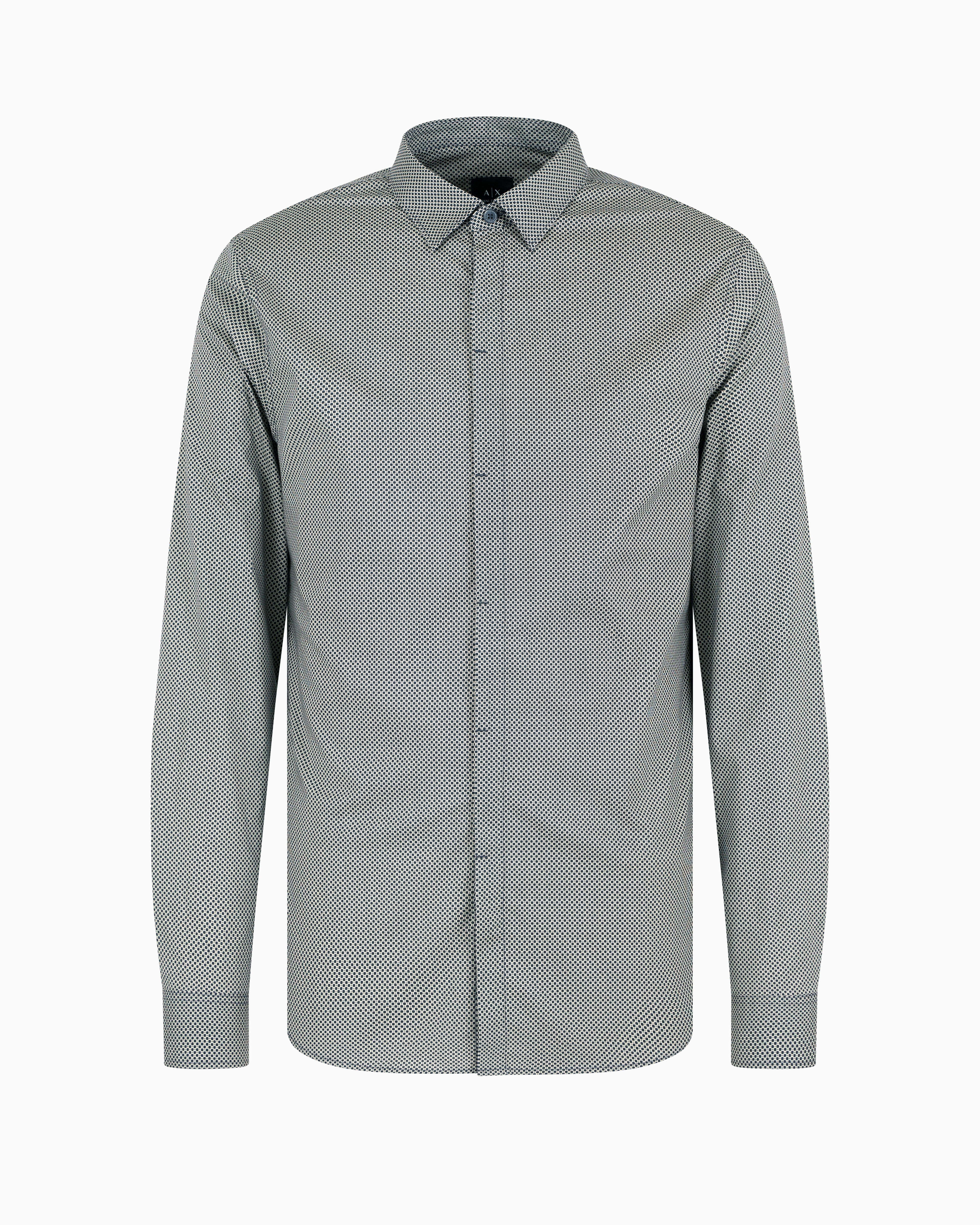 Armani Exchange Official Store Classic Shirts In Blue