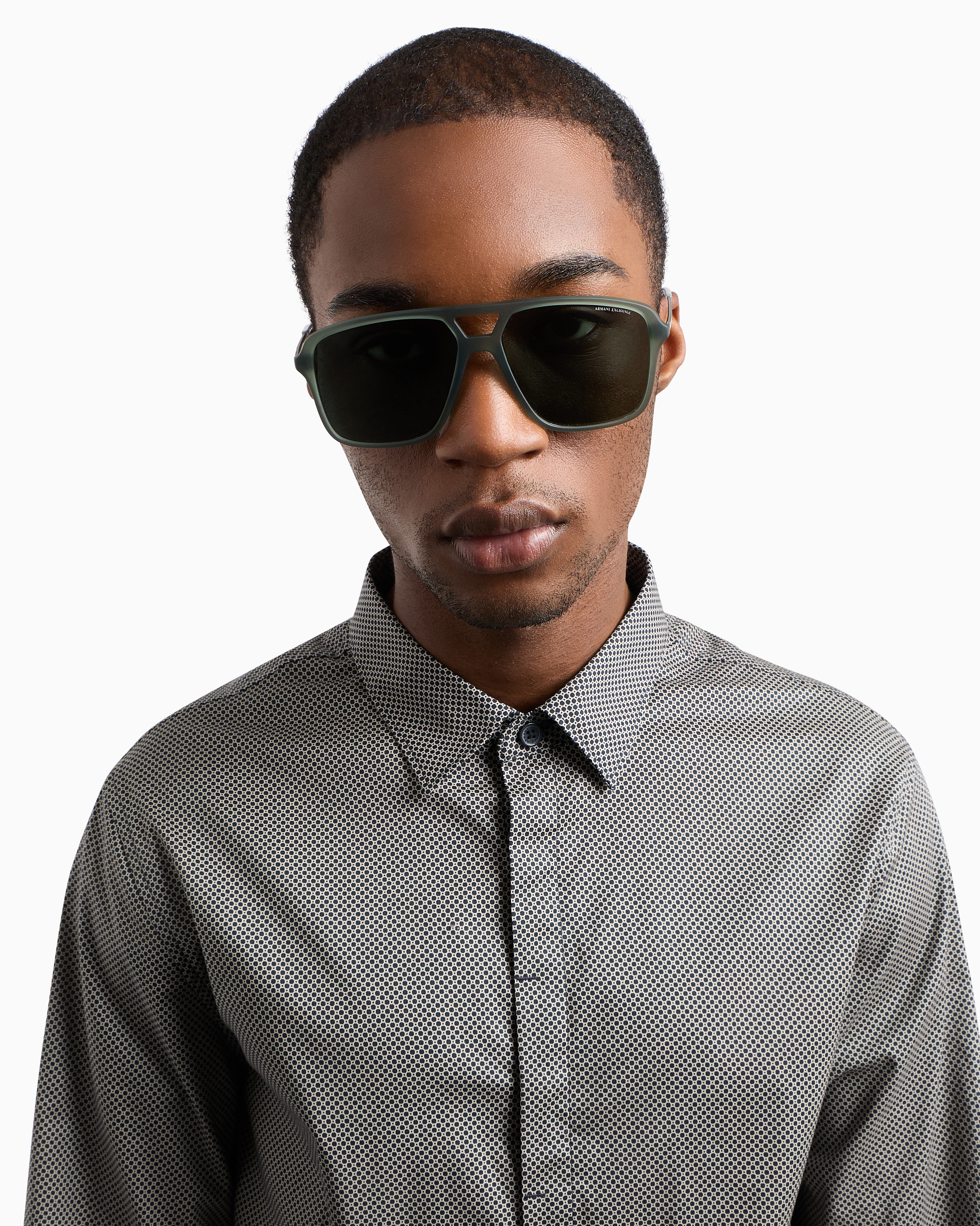 SEAN TOWN★大人気♪LINEN OVERFIT SHIRTS_6色 Buy Olive abstract box fit linen blend shirt for men online