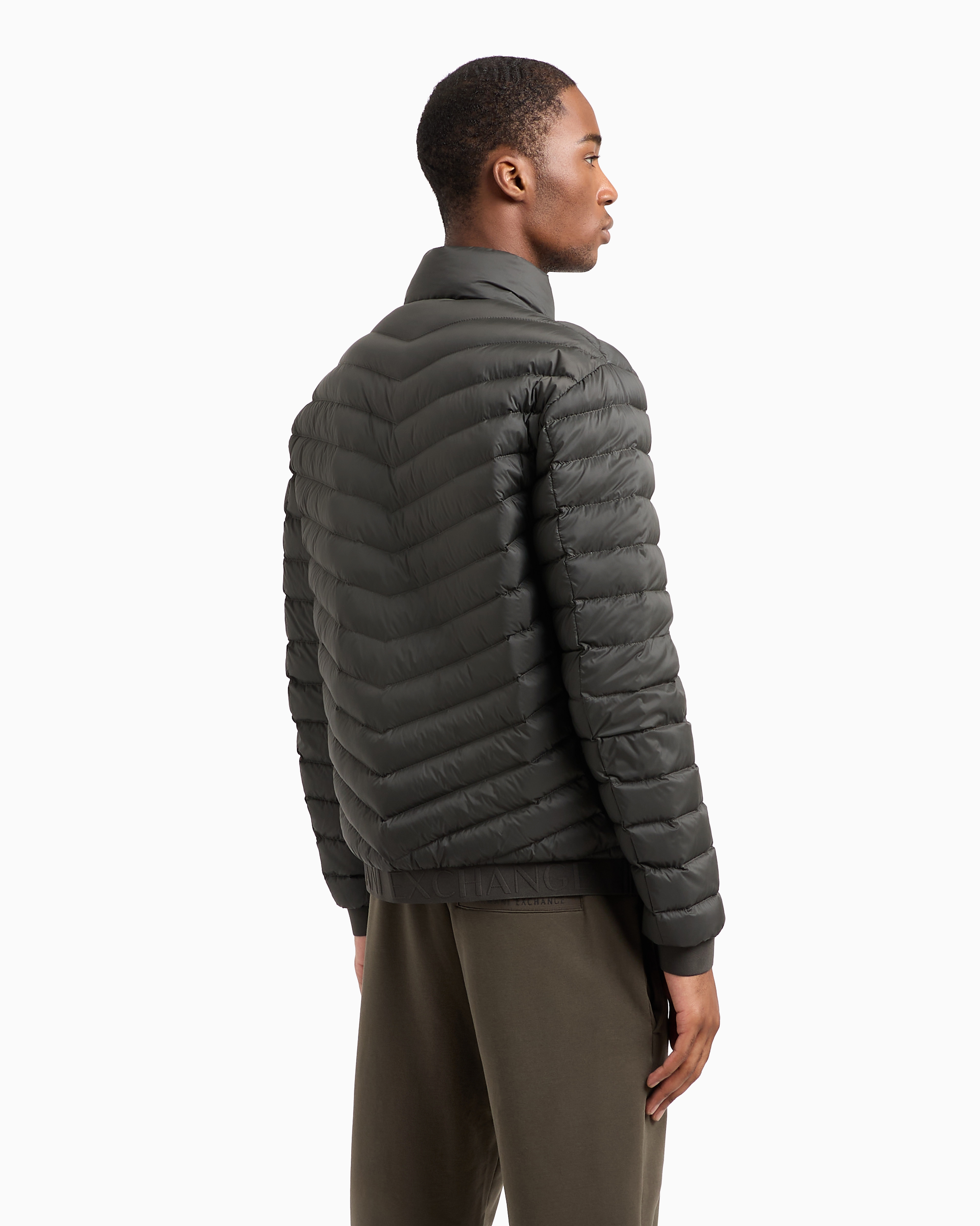 ARMANI EXCHANGE DOUBLE-FACED PADDED JACKET WITH ZIP 