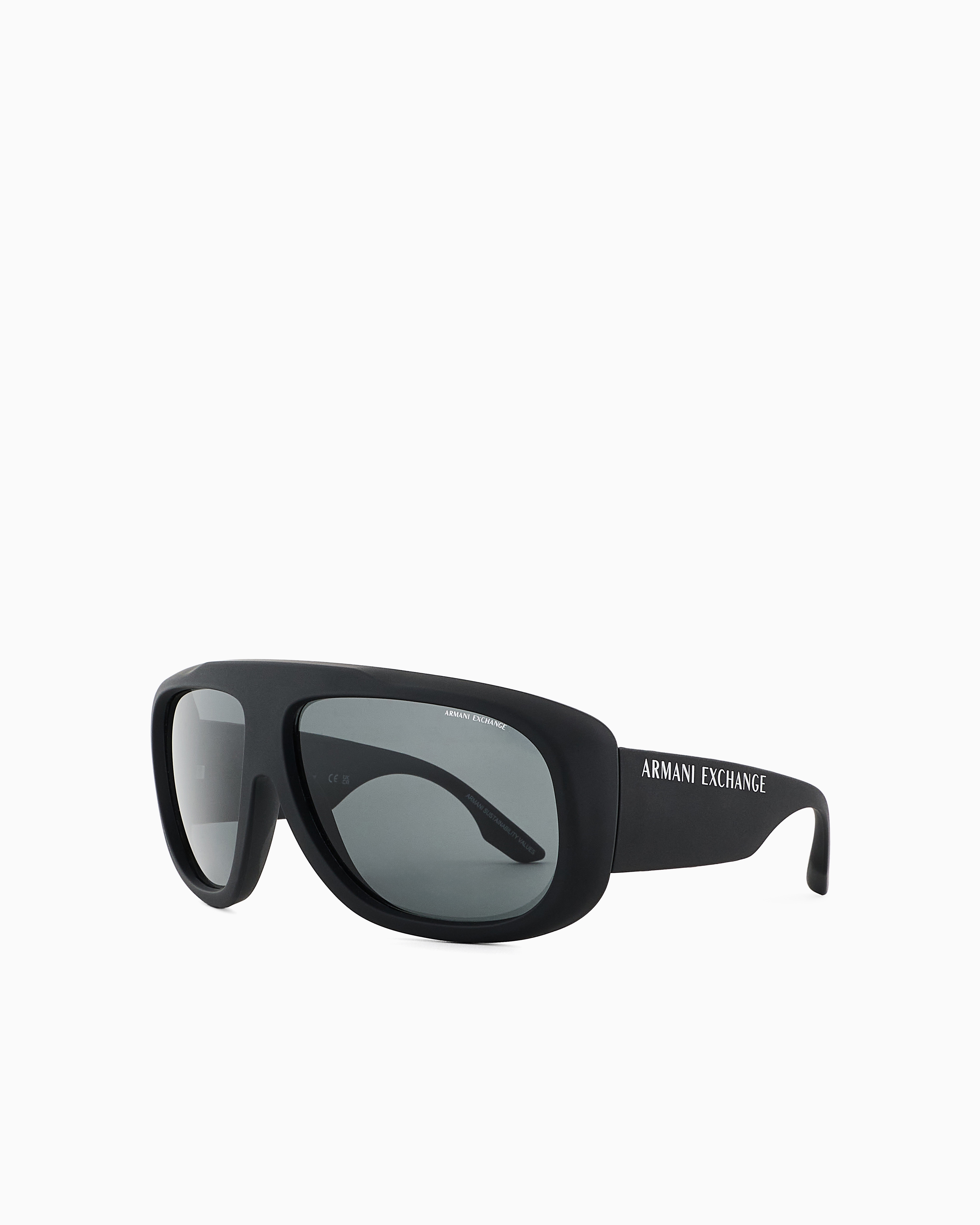 Shop Armani Exchange Sunglasses In Black