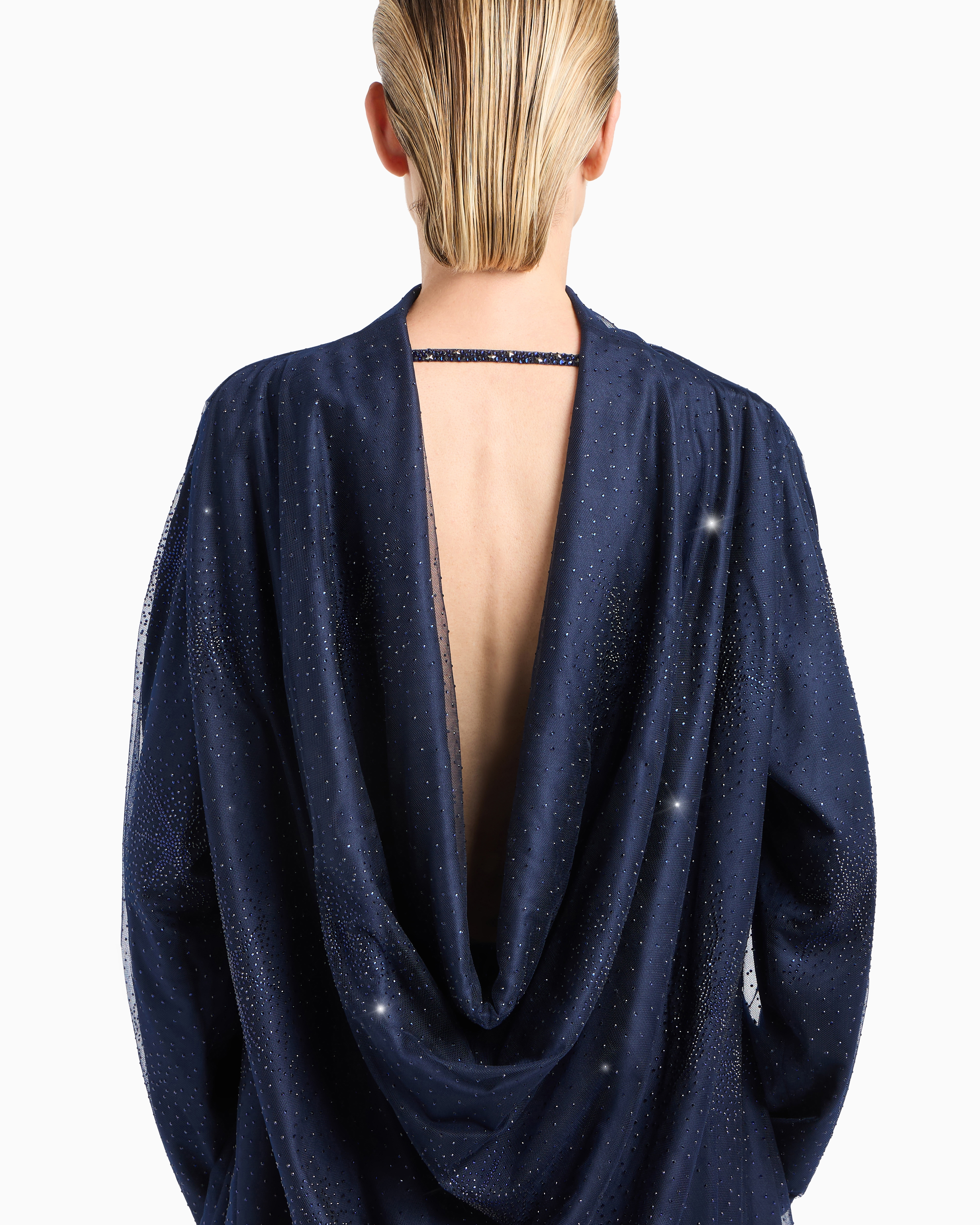 Giorgio Armani Silk Blouse With Rhinestone Embroidery