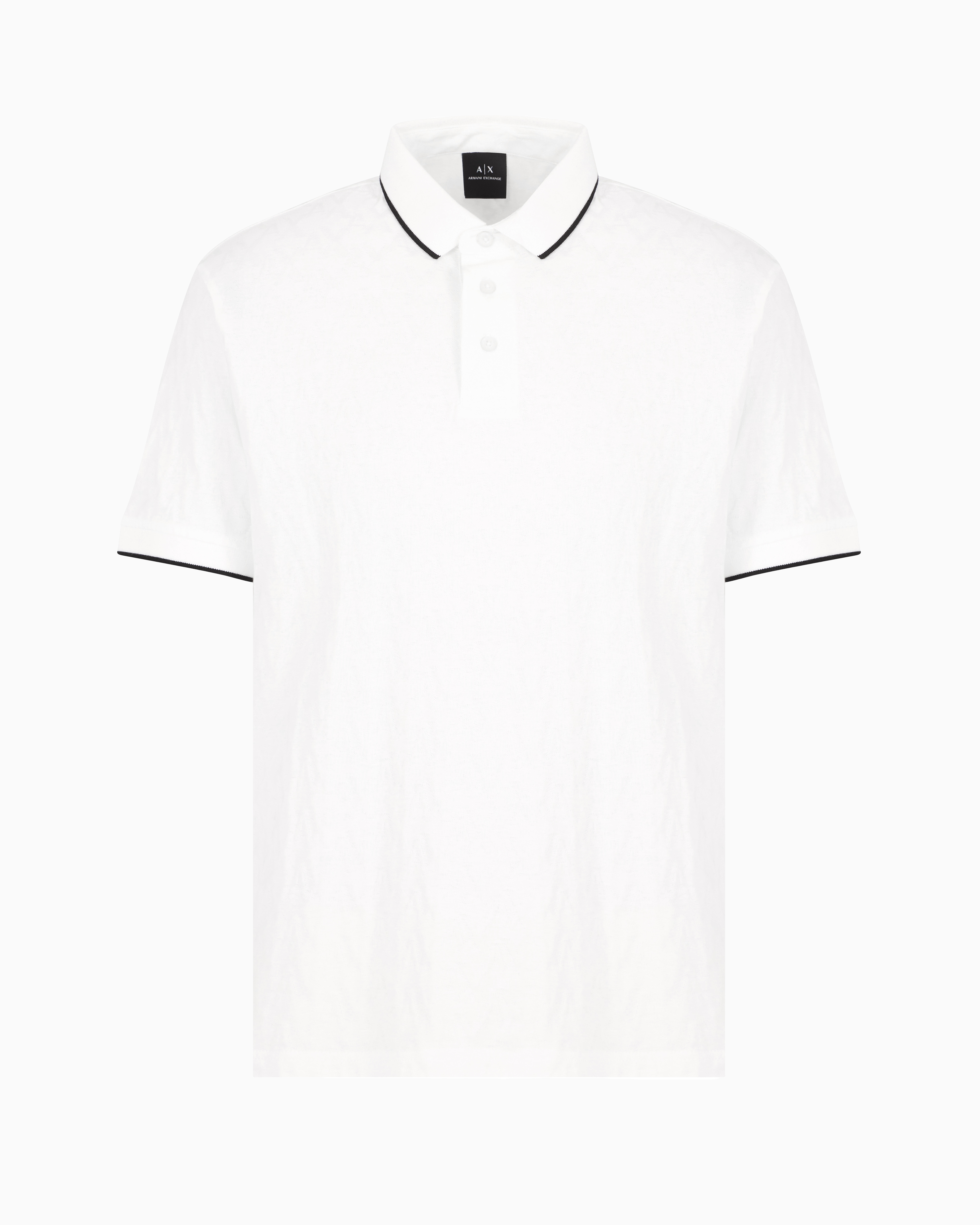 Armani Exchange Official Store Polo Shirts In White