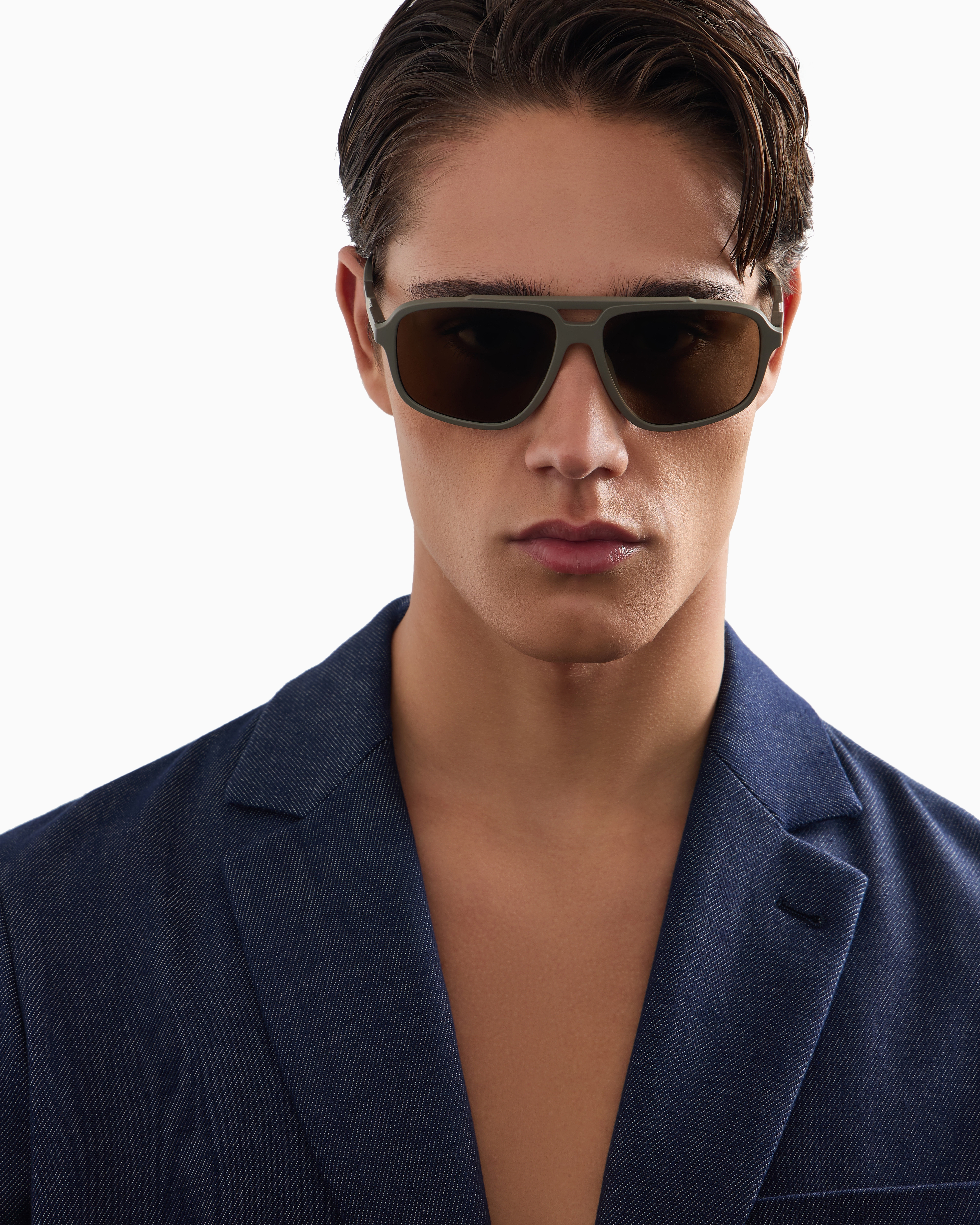 Emporio Armani Sunglasses In Beige
