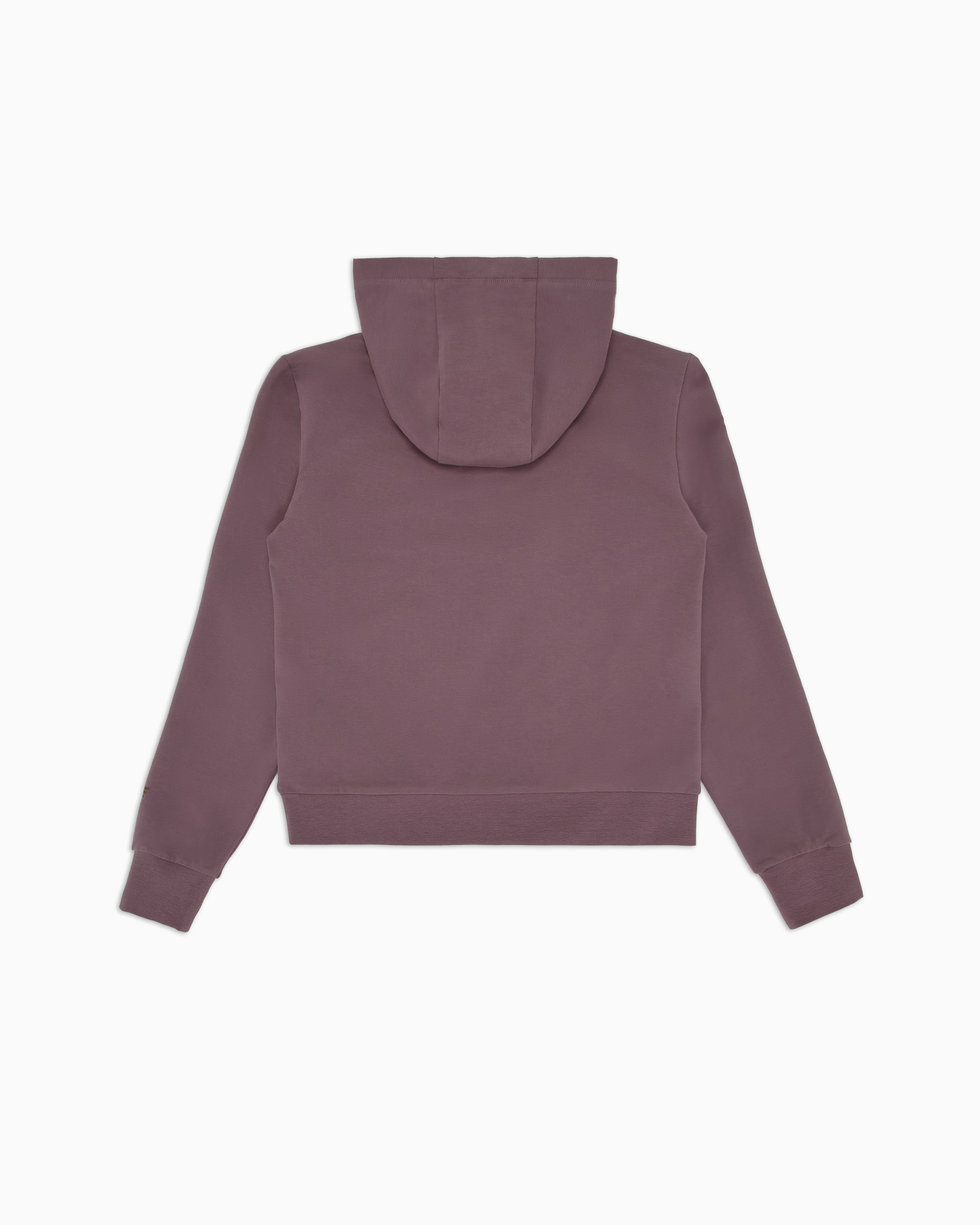 Ea7 Official Store Shiny Girl Stretch-cotton Hooded Sweatshirt In Pink
