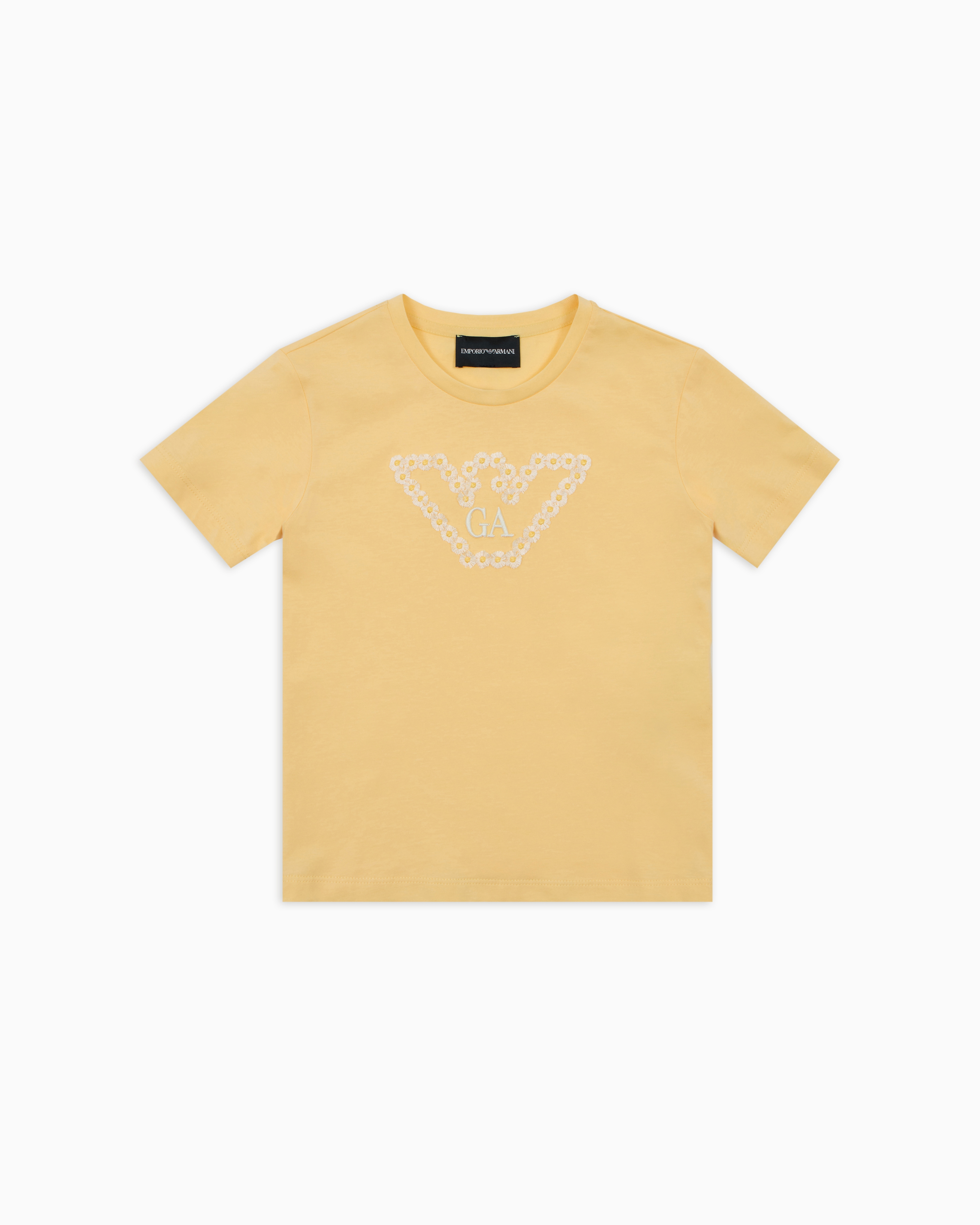 Emporio Armani Kids' T-shirts In Orange