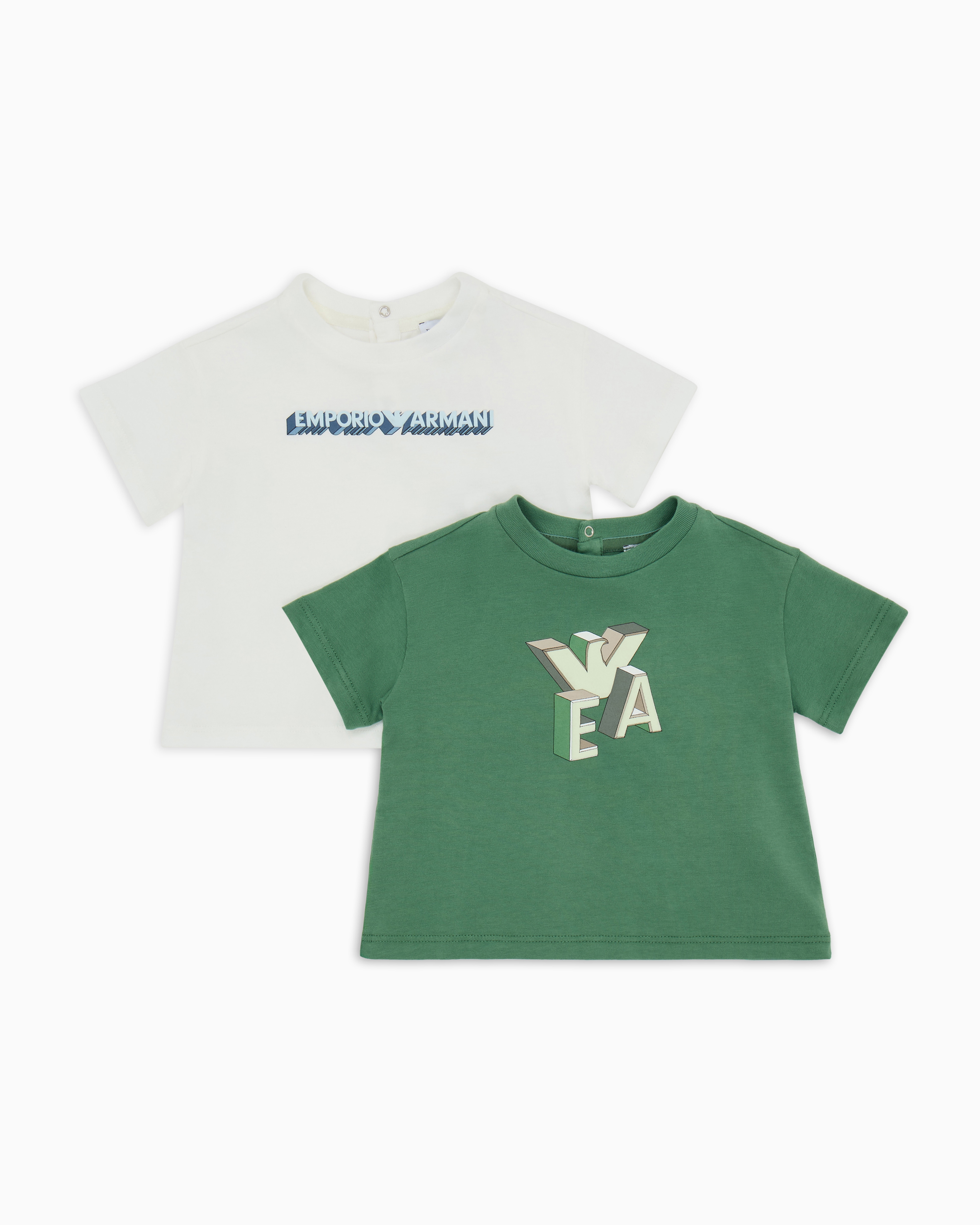 国内発送☆EMPORIO ARMANI ASV Tシャツジャージーロゴ入りネック ASV Tシャツ オーガニックジャージー ロゴプリント | Emporio Armani